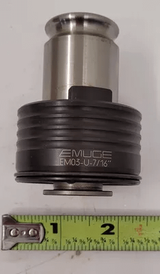 EMUGE F0573307 EM03-U-7/16 QUICK CHANGE TAP ADAPTER W/ OVERLOAD CLUTCH - MACHINE TOOLING