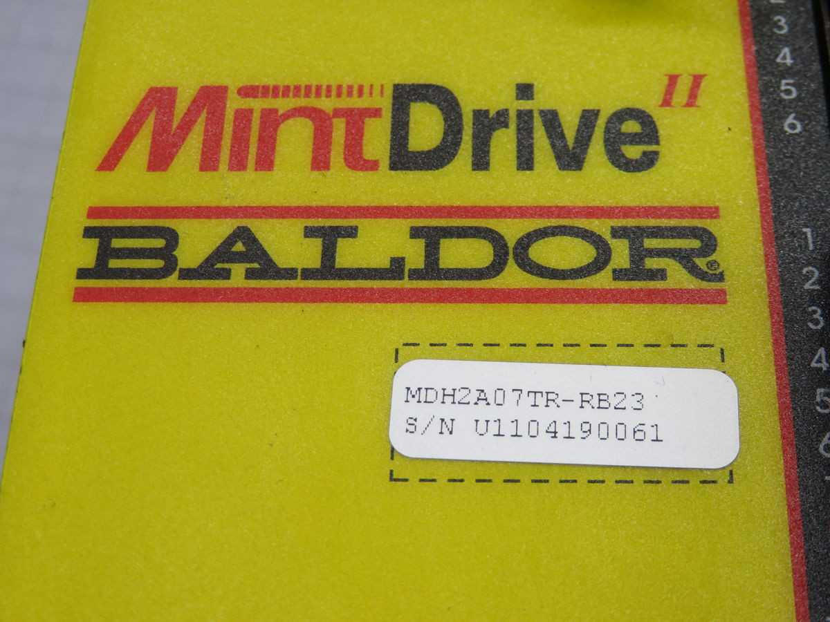BALDOR MDH2A07TR-RB23 SERVO DRIVE, 230V AC, 7.5/15 ARMS CURR, CAN/SER COMM, 24V DC CTRL - SERVO DRIVES