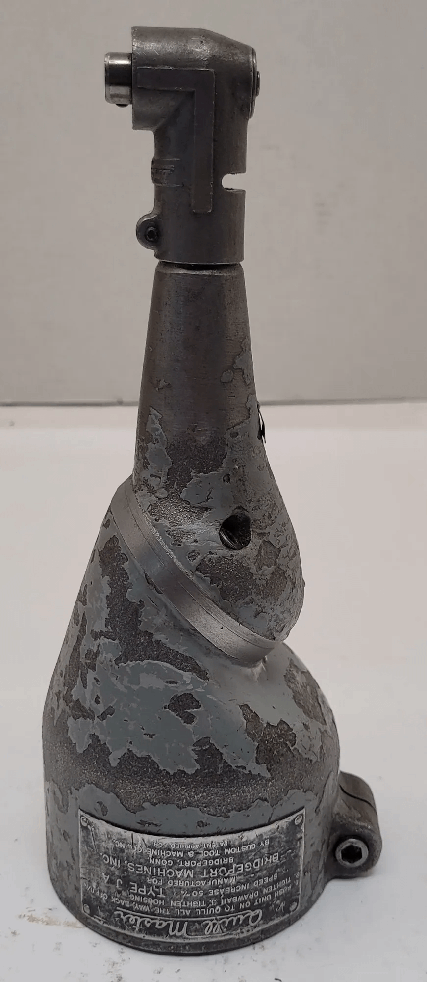 BRIDGEPORT QUILL MASTER TYPE JA MILLING ATTACHMENT, 3/16IN COLLET CAP, 1/2IN DRIVE SHAFT - MACHINE TOOLING