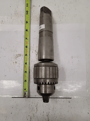 JACOBS 16N 3JT BALL BEARING SUPER CHUCK W/ 5MT X 3JT, 1/8" - 5/8" CAPACITY - MACHINE TOOLING