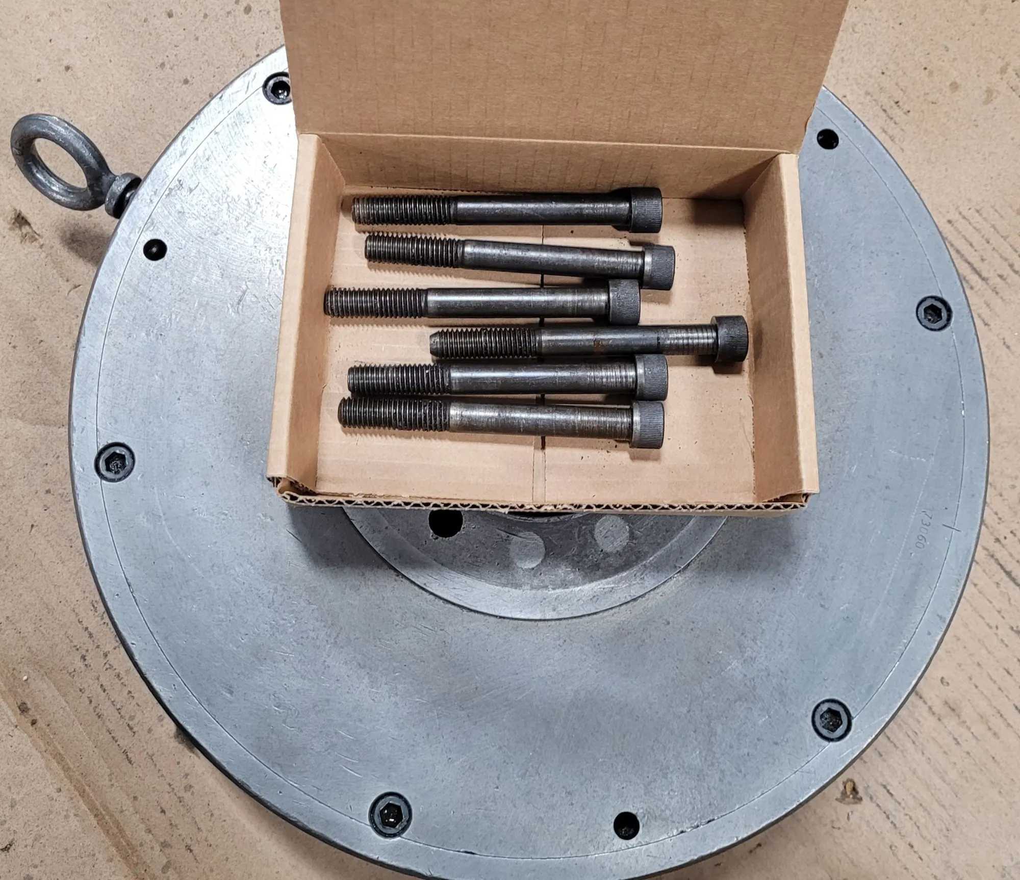SCA 15IN 3 JAW CHUCK A2-6 MOUNT WITH 4” CENTER HOLE - MACHINE TOOLING