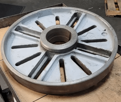 LATHE CHUCK FACE PLATE, 23.5 IN DIAMETER, L2 MOUNT - MACHINE TOOLING