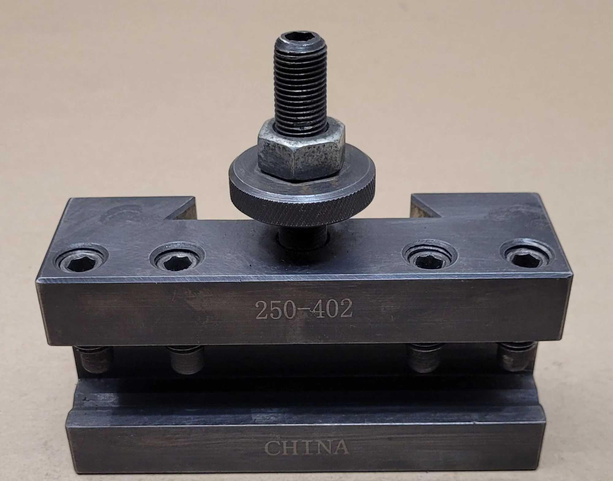LATHE TOOL POST HOLDER, TURNING & FACING/BORING, VALUE COLLECTION, 250-402, 14-20 INCH SWING - MACHINE TOOLING