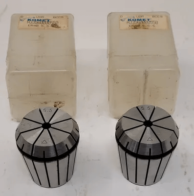 KOMET A33560000550 ER 40 COLLET - SIZE 5.5-5 - SET OF 2 - MACHINE TOOLING
