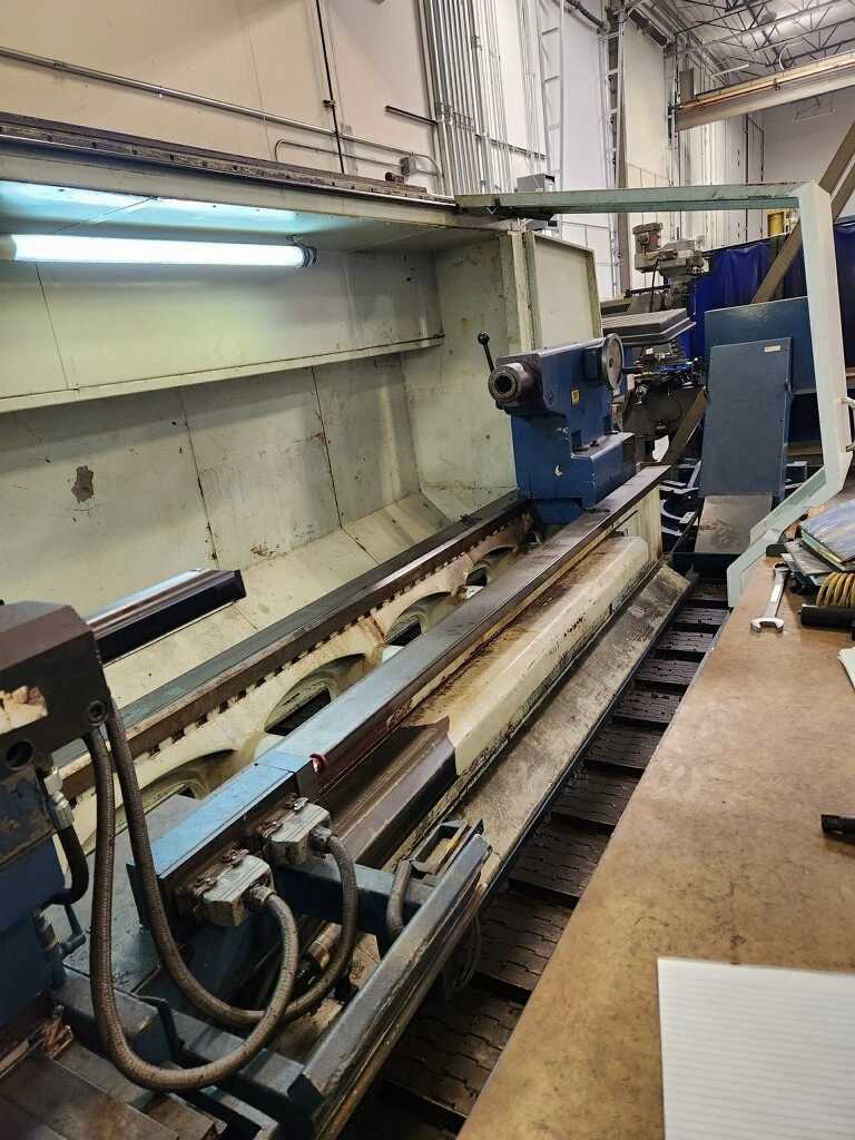 2007 DEAN SMITH & GRACE 4432P X 156 CNC HOLLOW SPINDLE LATHE 44IN SW 156IN DBC 15IN BORE 50HP - CNC LATHES