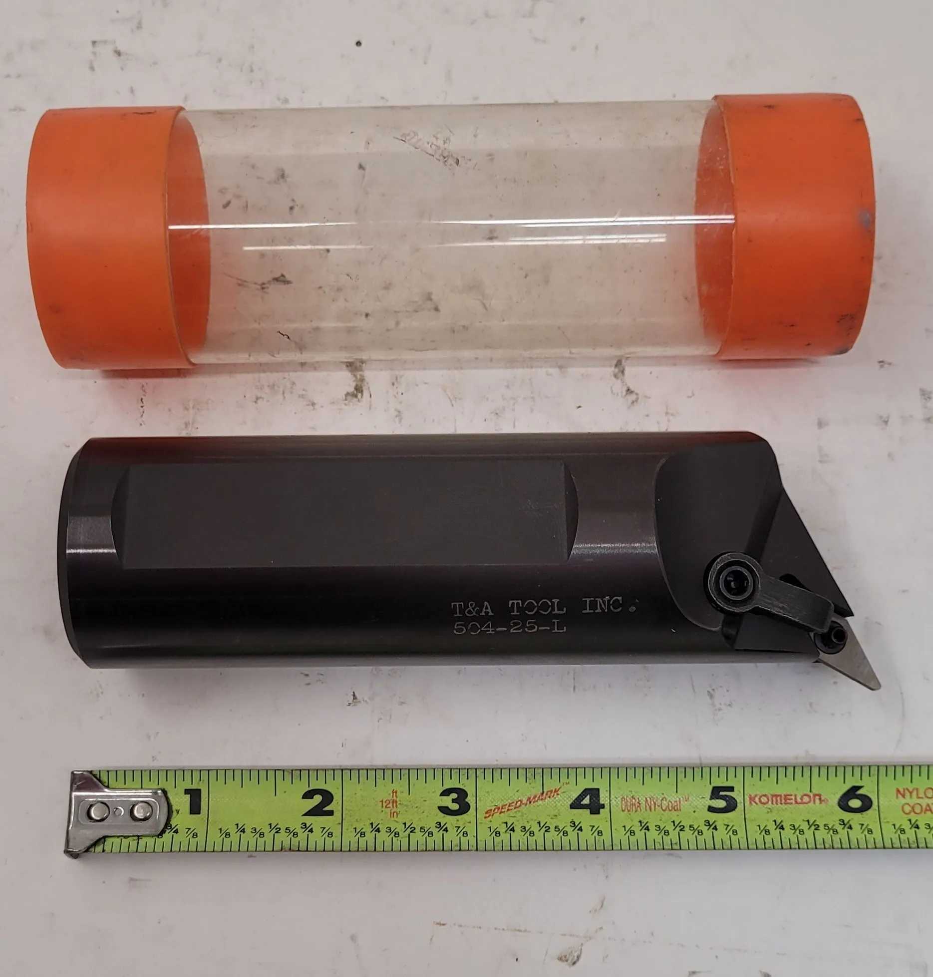 T&A TOOL 504-25-L BORING TOOL, 1.75" SHANK, 6" OAL, LEFT HAND CLAMP INSERT HOLD - MACHINE TOOLING