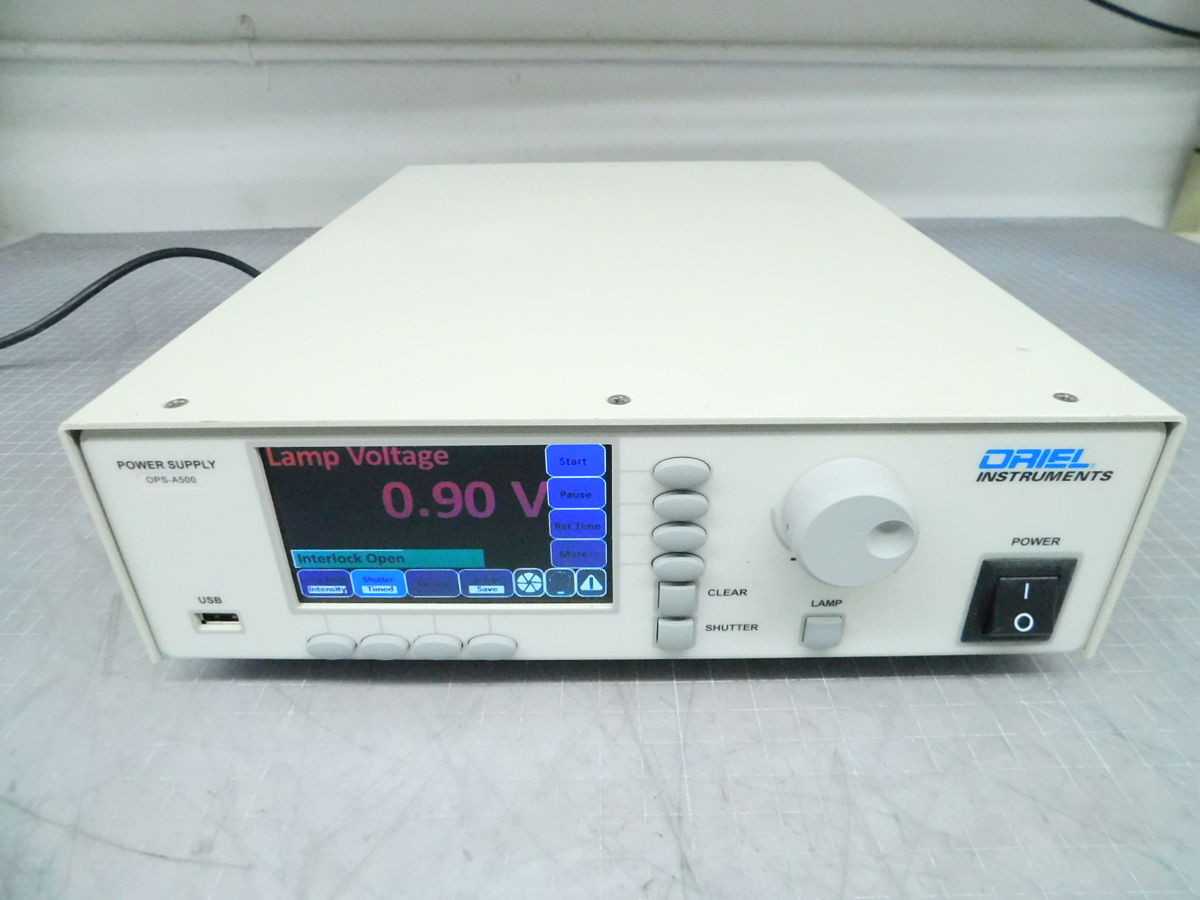 ORIEL NEWPORT OPS-A500 LAB LIGHT SOURCES, 500W POWER, 25A CURRENT, 30 KV IGNITION - POWER SUPPLIES