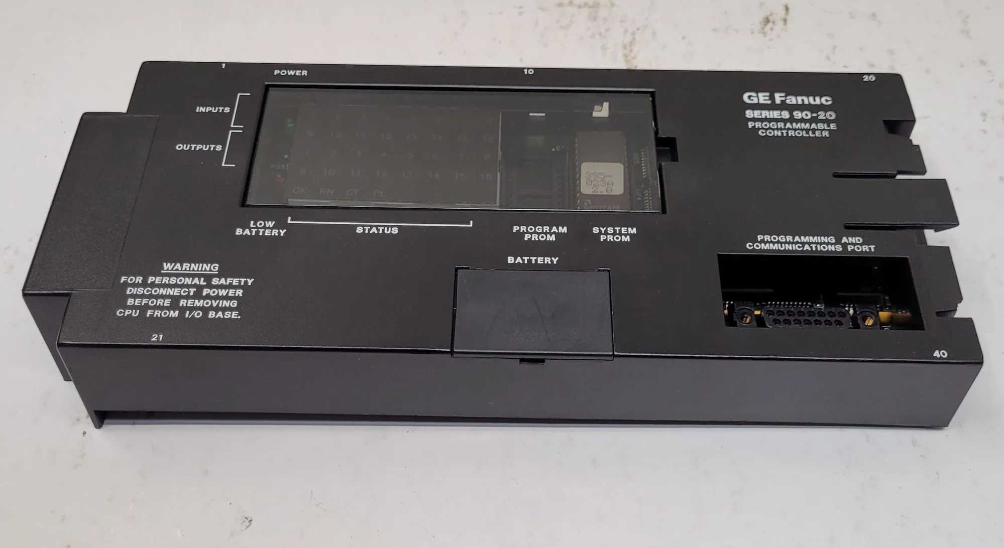 GE FANUC IC692CPU211D SERIES 90-20 PROGRAMMABLE CONTROLLER - MACHINE TOOLING
