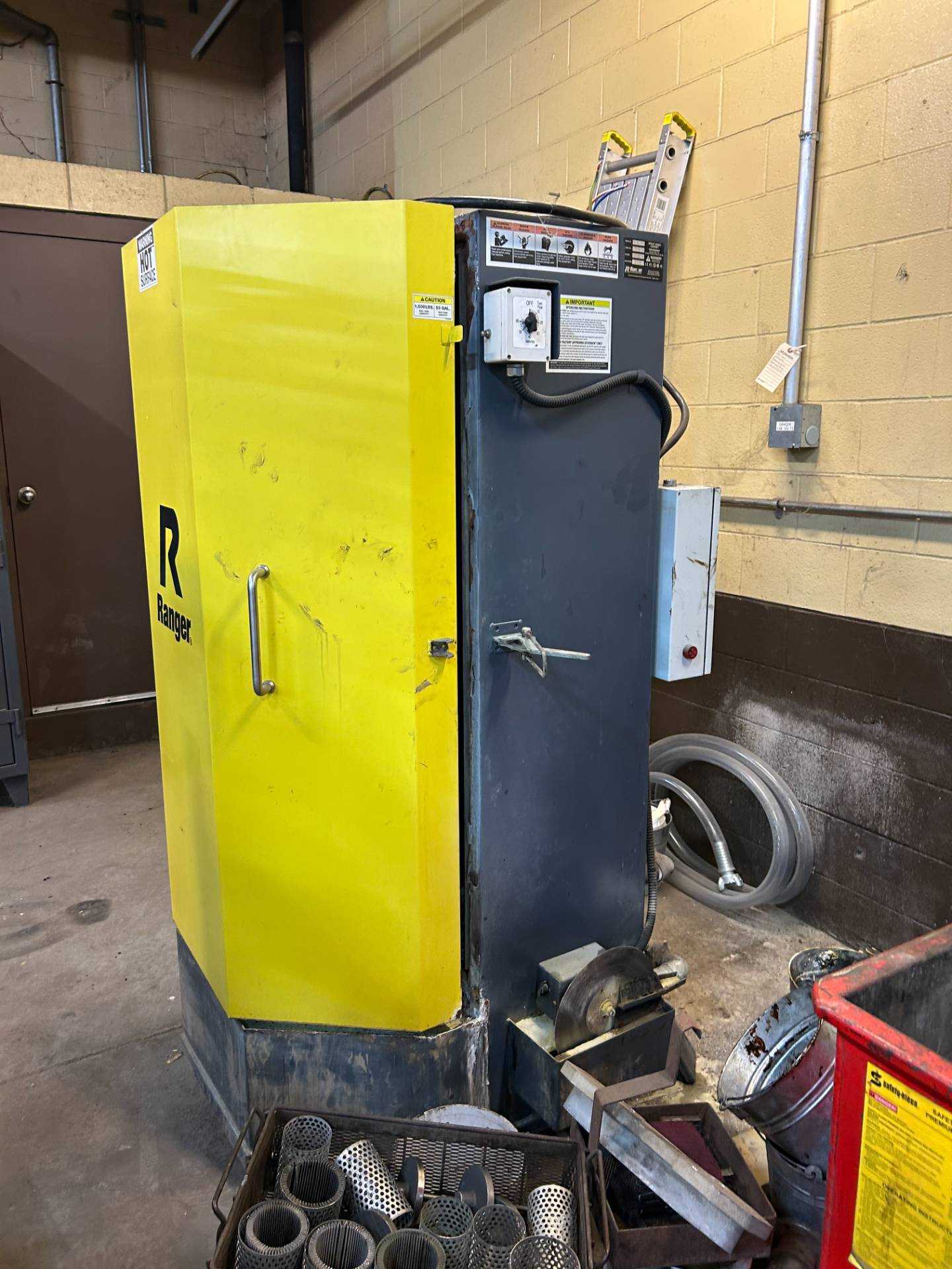 2020 RANGER RS-750 HEAVY-DUTY PARTS WASHER, 1,000 LBS CAPACITY, 70 PSI @ 70 GPM PUMP - PARTS WASHING MACHINE