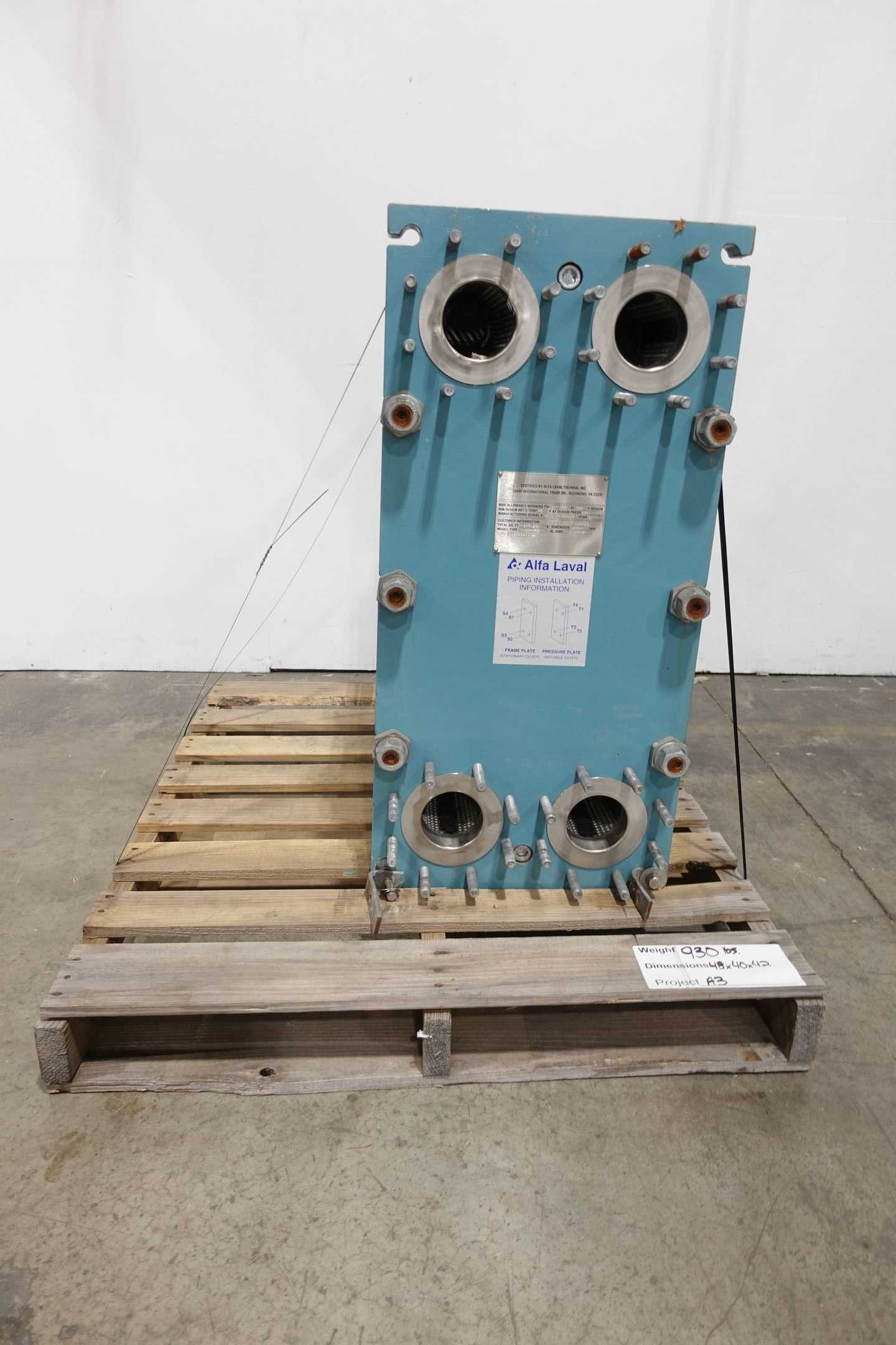 1997 ALFA LAVAL M10-MFG HEAT EXCHANGER - PLATE HEAT EXCHANGER