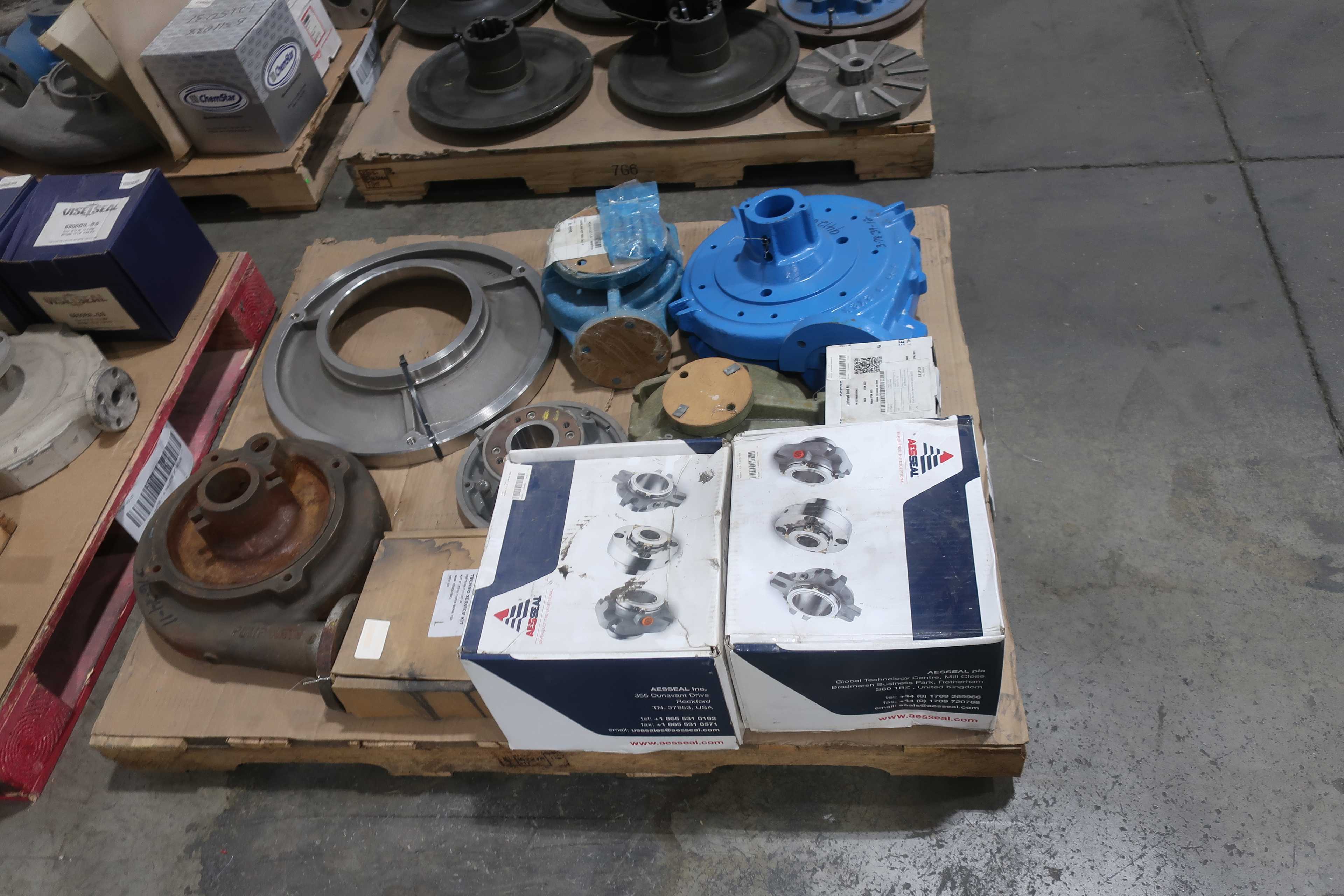 SKU 1755730 - 4 PALLETS OF ASSORTED PUMP PARTS AND ACCESSORIES - PUMP REPLACEMENT PARTS
