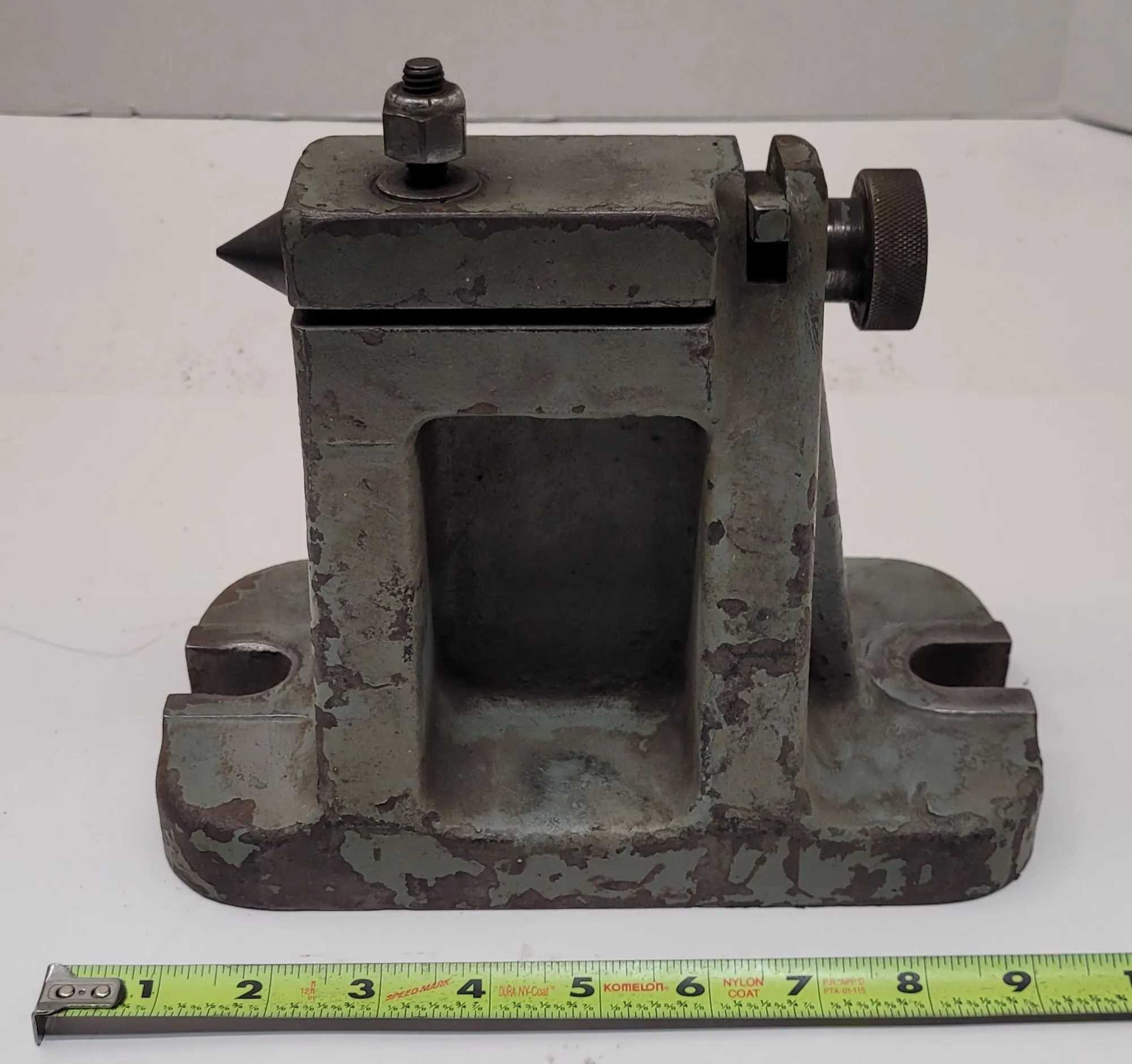 HSM COMPANY TAILSTOCK FOR DIVIDING HEAD 5-7/8" CENTER - MACHINE TOOLING
