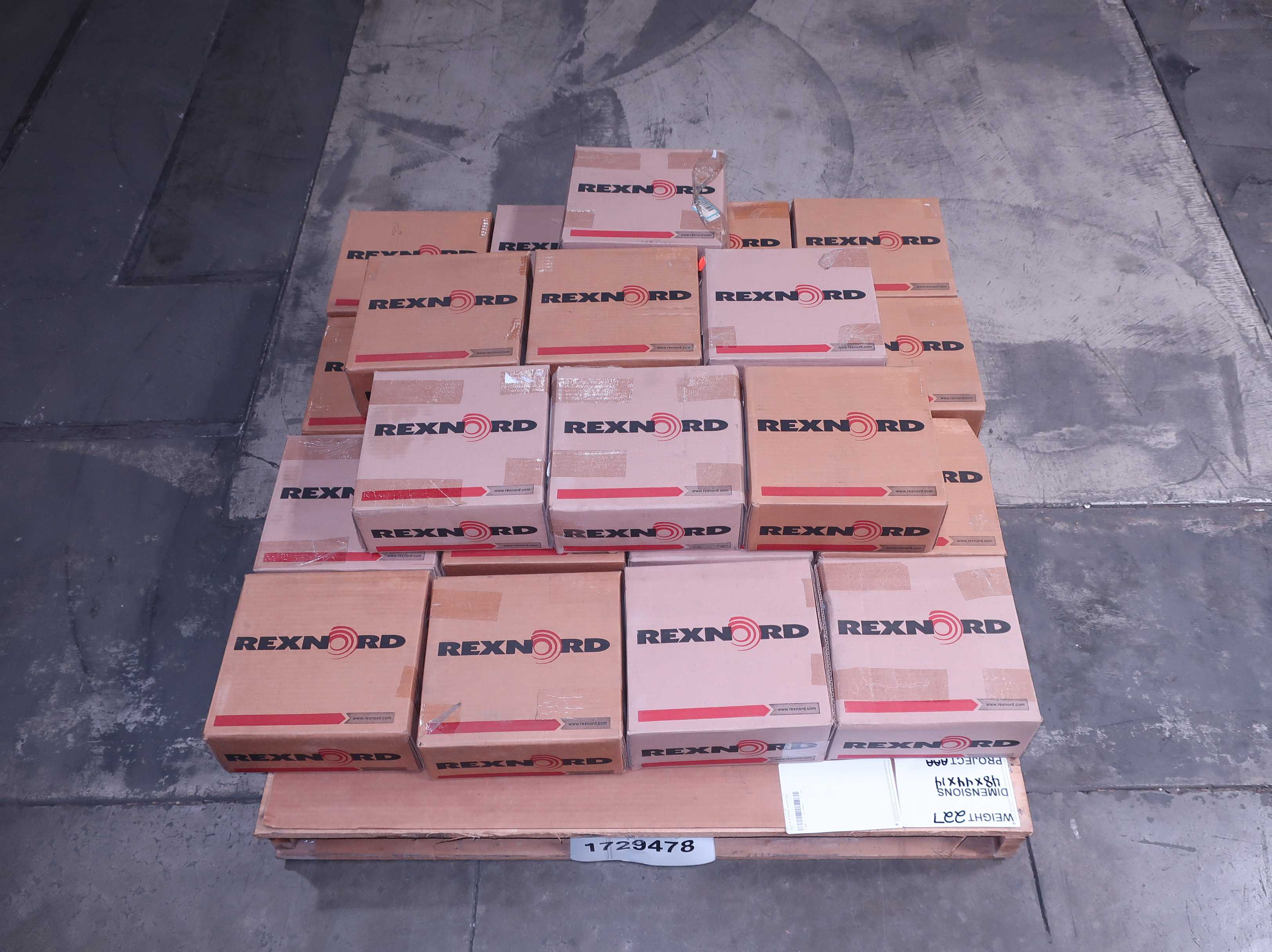 SKU 1729478 - PALLET OF 23 REXNORD TABLETOP CHAINS 4.5IN - CONVEYOR PARTS