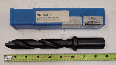 ALLIED MACHINE 60522H-100F INDEXABLE SPADE DRILL, 5XD, FLANGED SHANK, THROUGH COOLANT - MACHINE TOOLING