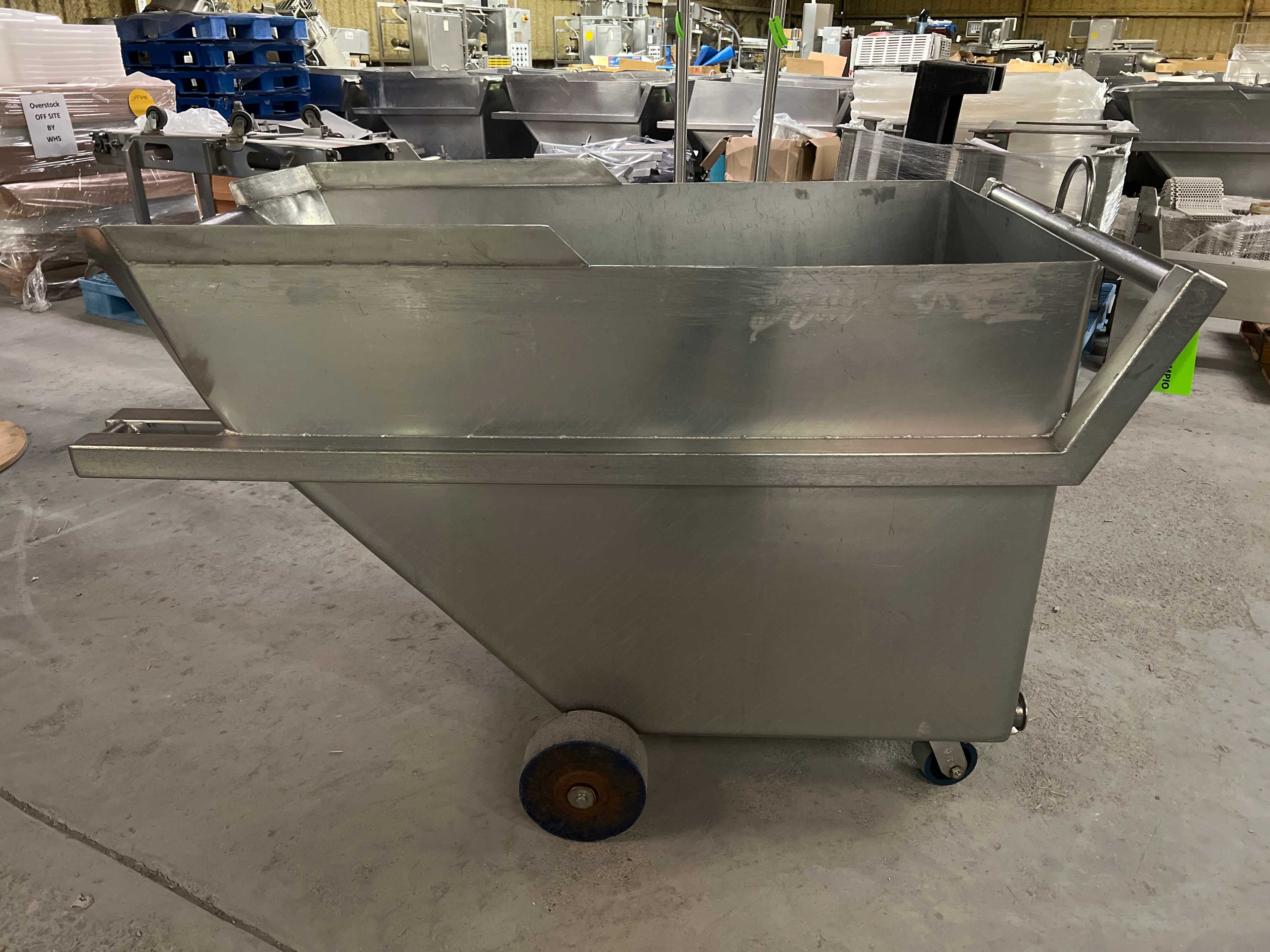 Stainless Steel Dump Cart Hopper - ROLLING CARTS