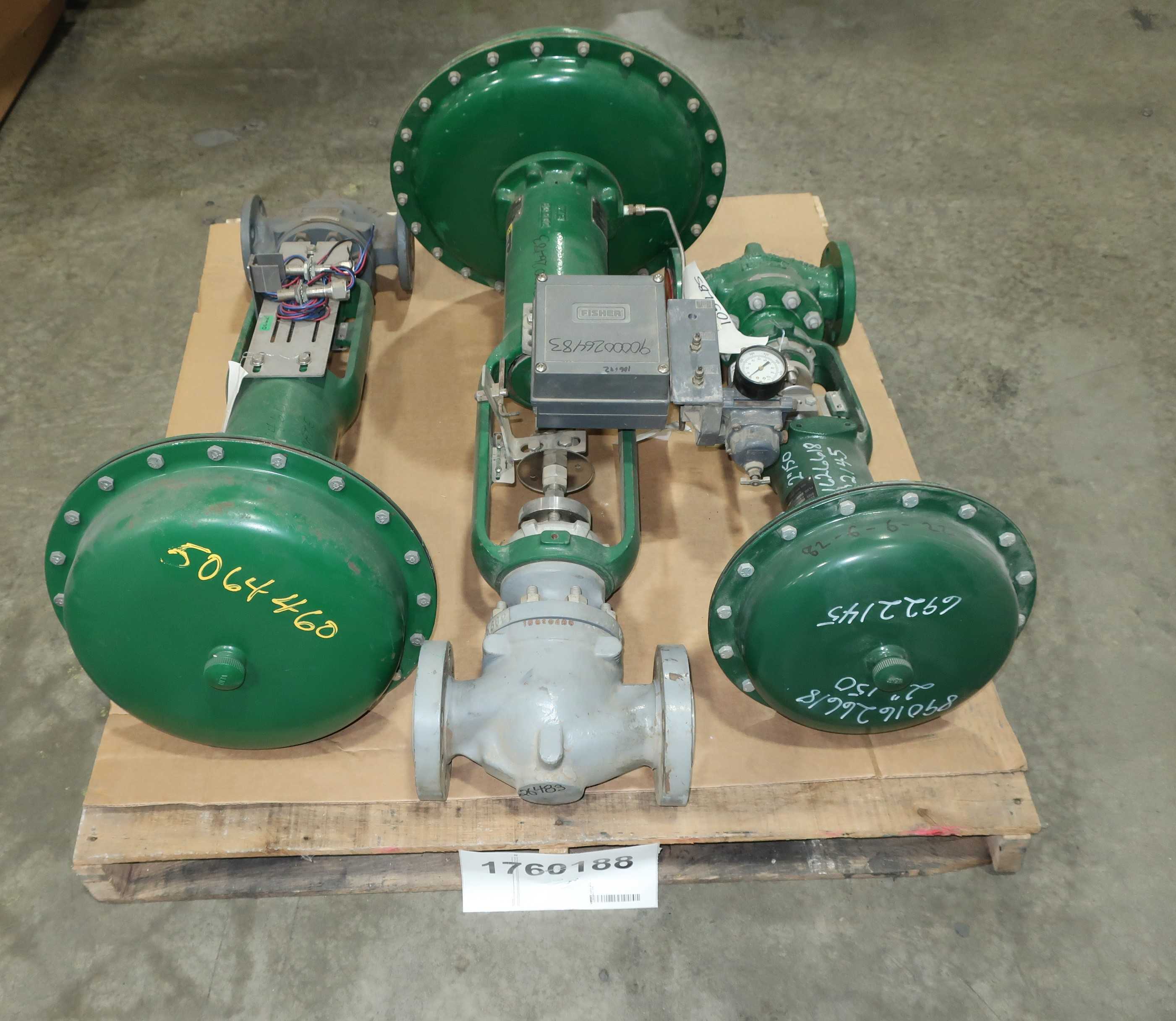 SKU 1760188 - PALLET OF ASSORTED FISHER CONTROL VALVES - CONTROL VALVE