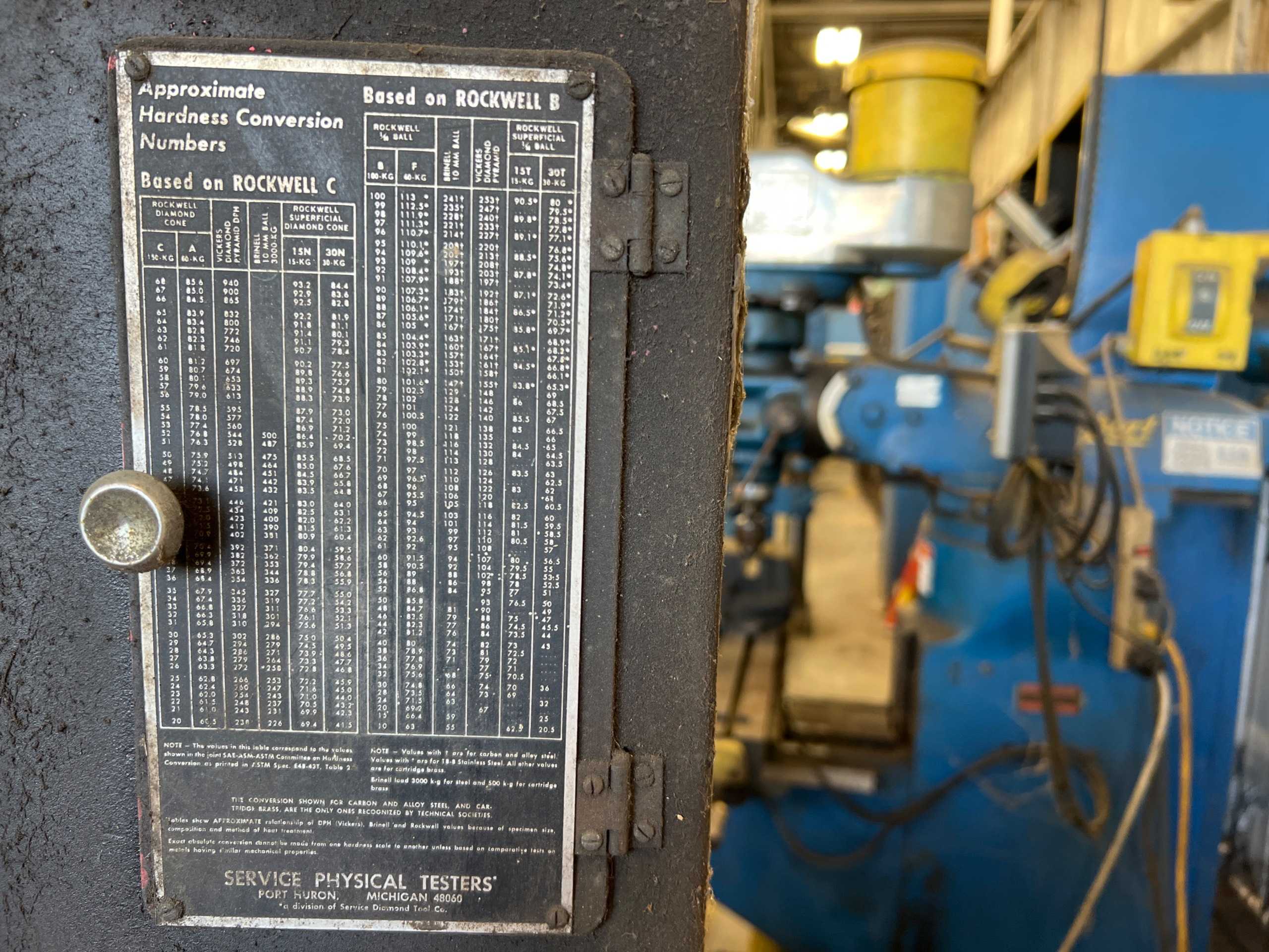 LOUIS SMALL 12B HARDNESS TESTER - HARDNESS TESTERS