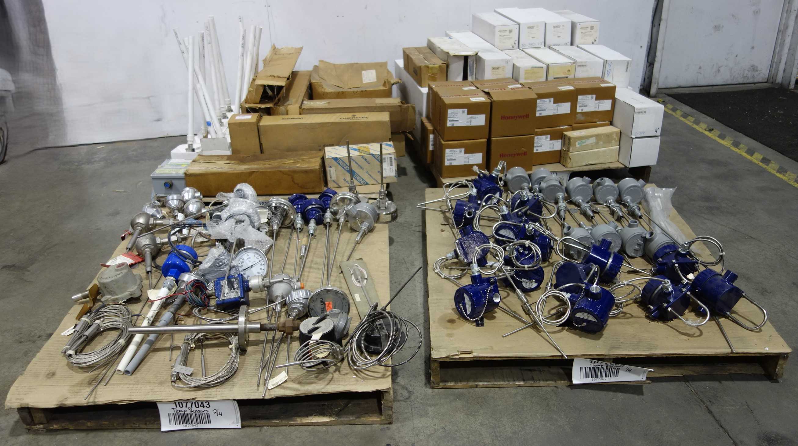 4 PALLETS OF ASSORTED TEMPERATURE SENSORS