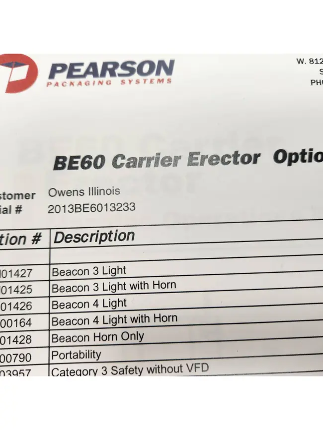 QTY 2: R.A PEARSON BE60 PACK ERECTOR - undefined