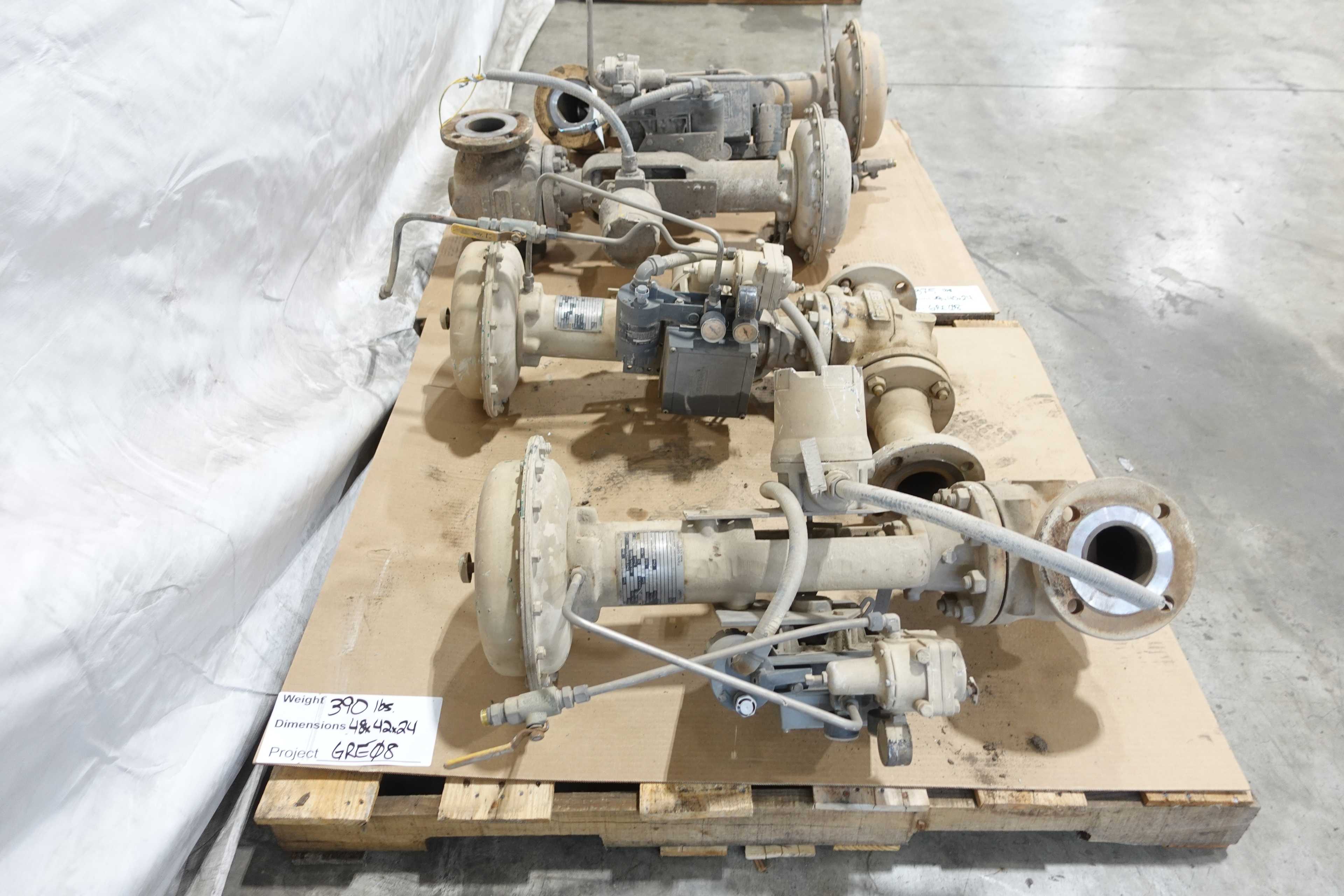SKU 1726447 - LOT OF 4 FISHER ED 3" CONTROL VALVES - CONTROL VALVE