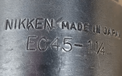 NIKKEN EC45-1-1/4 QUICK CHANGE TOOL HOLDER - PROJECTION 3IN, BORE 1.25IN, BODY 2.52IN - MACHINE TOOLING