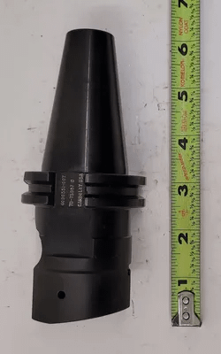 CARBOLOY INDEXABLE END MILL W/ CAT 40 TAPER - 5.75” OAL, 3” PROJECTION, 2.00” BODY WIDTH - MACHINE TOOLING