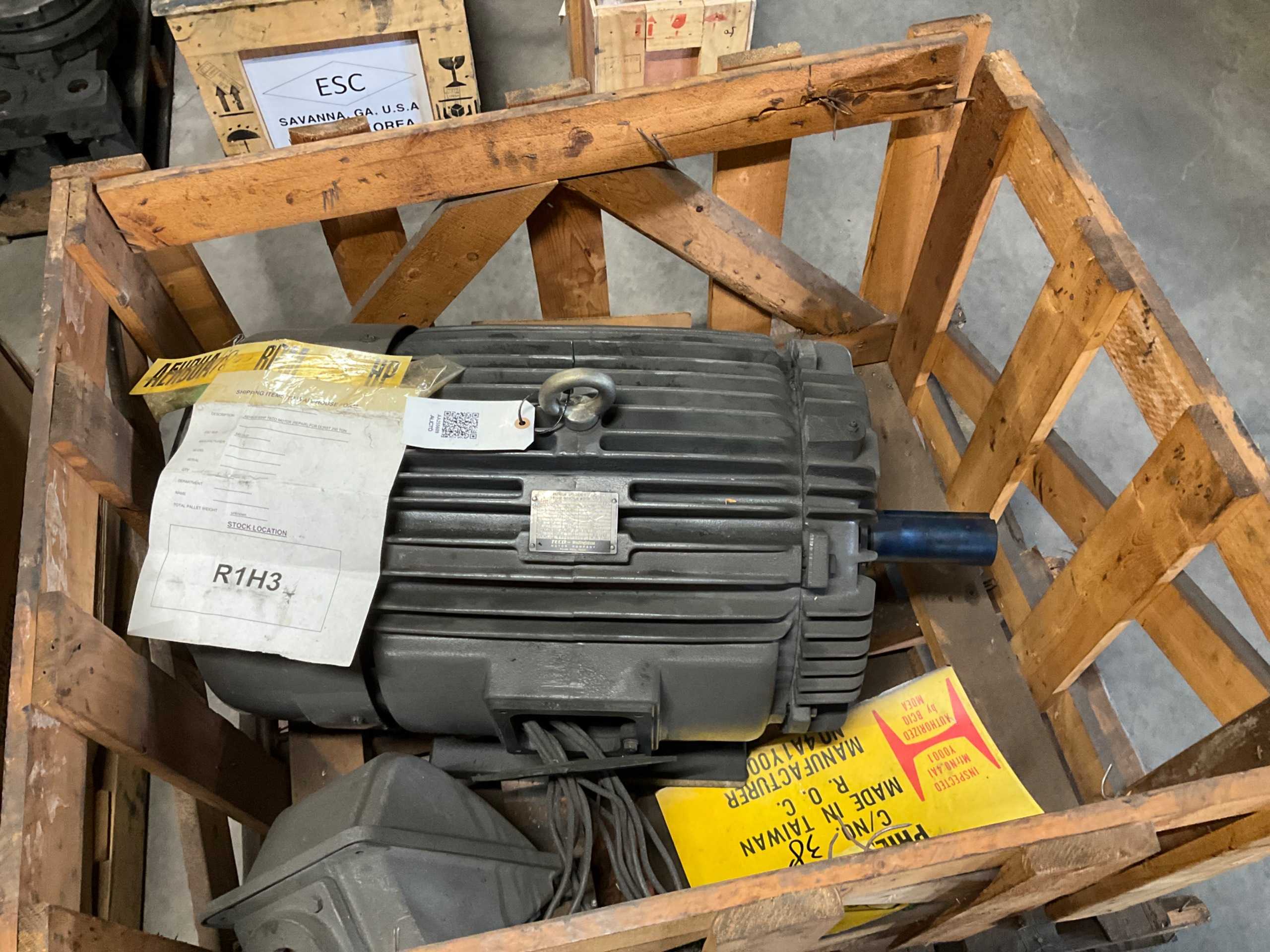 1999 TECO WESTINGHOUSE AEHBUA AC MOTOR