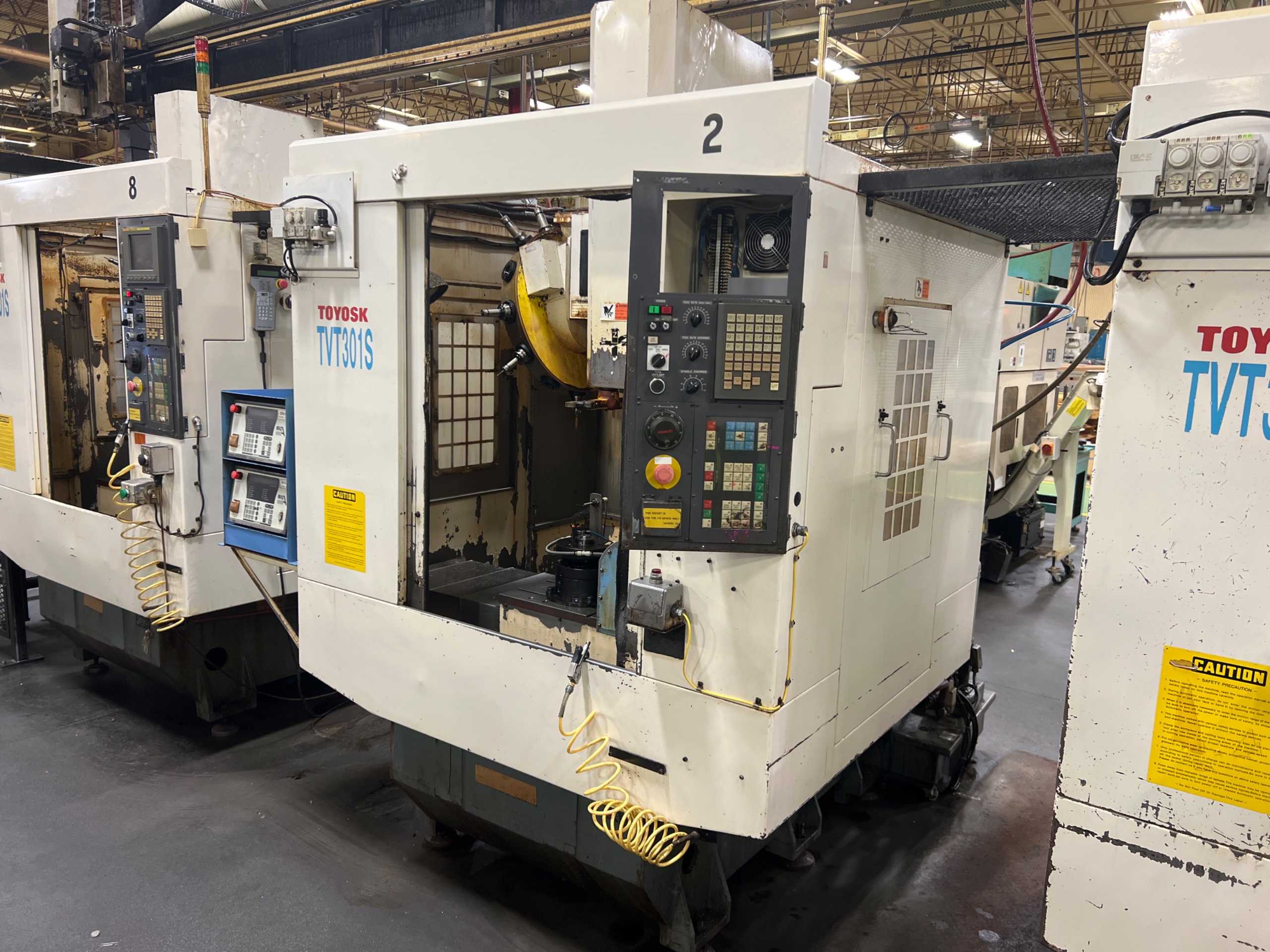 2002 TOYOSK TVT301S VERTICAL MACHINING CENTER - VERTICAL MACHINING CENTERS