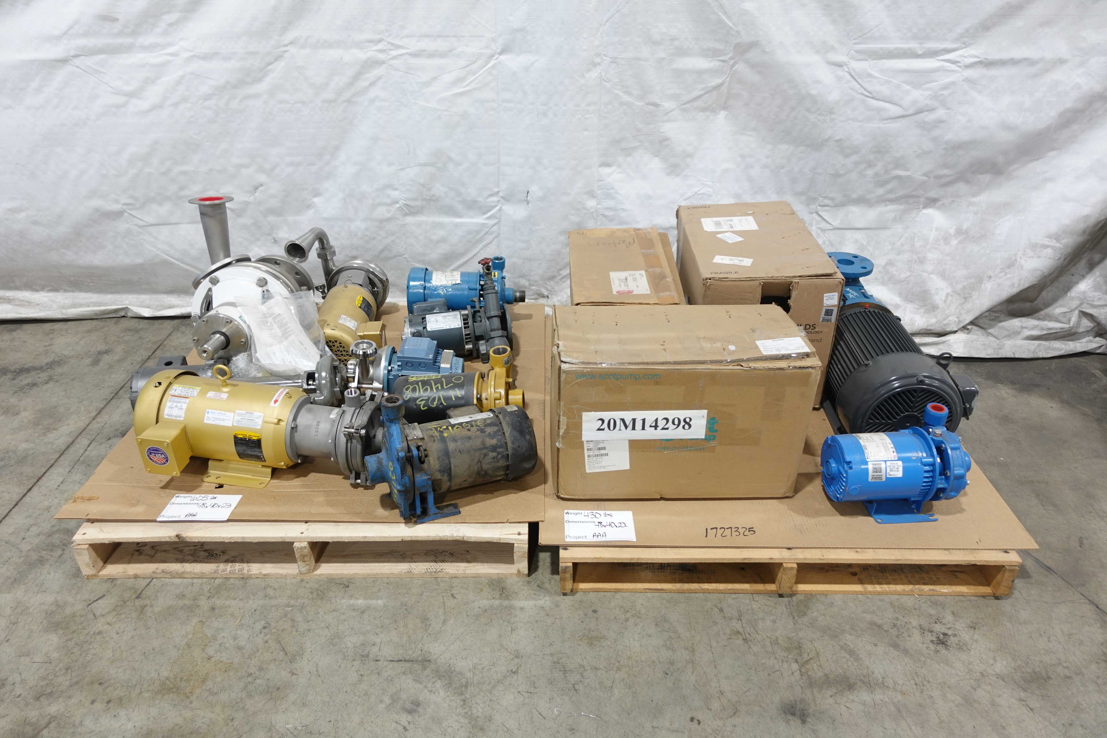 SKU 1729463 - 2 PALLETS OF ASSORTED CENTRIFUGAL PUMPS - CENTRIFUGAL PUMP
