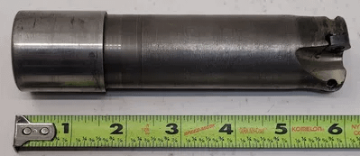 INGERSOLL INDEXABLE END MILL, 1.50" CUTTING DIA, 3 FLUTES, 6.00" OAL, 1.5" SHANK - MACHINE TOOLING