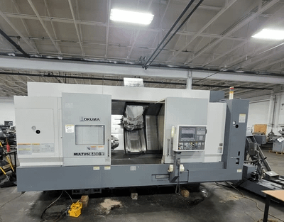OKUMA MULTUS B400W MULTI-AXIS CNC TURNING CENTER WITH OSP-P200L CONTROL, 8-AXIS, 40-TOOL ATC - UNIVERSAL MACHINING CENTERS