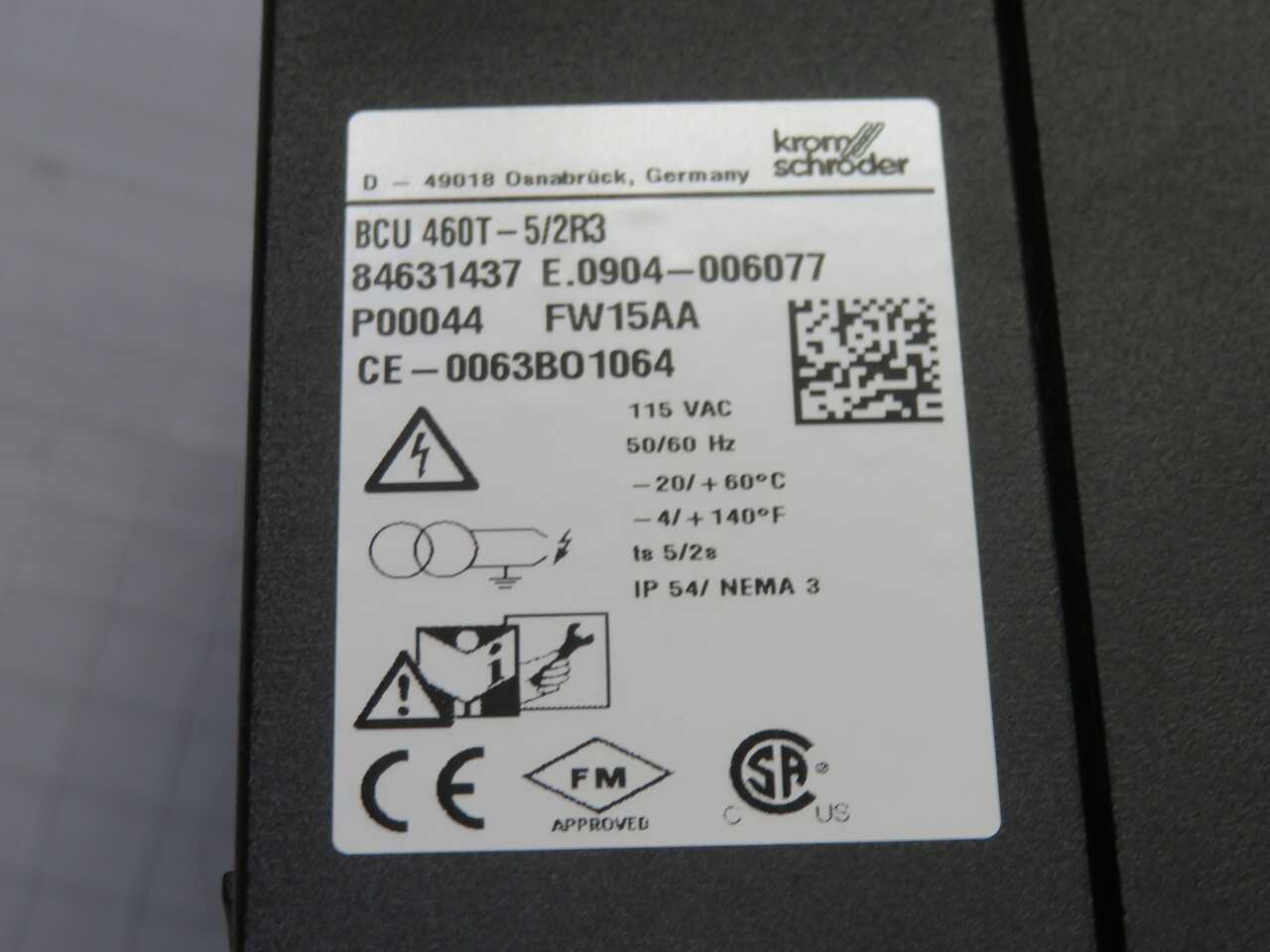 KROMSCHRODER BCU 460T-5/2R3 84631437 BURNER CONTROL - BURNER CONTROLS