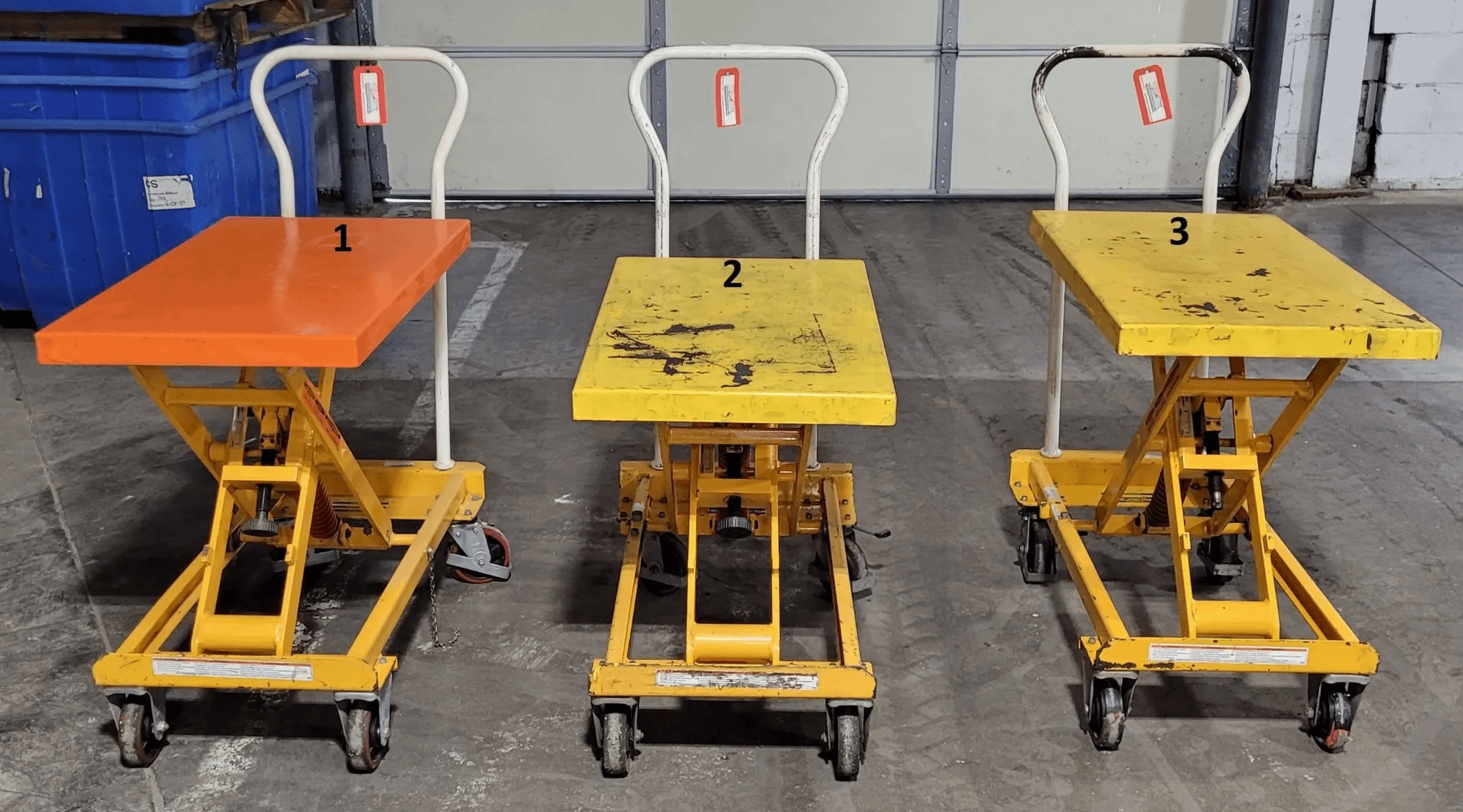 VESTIL SCSC-400-2032 MOBILE SCISSOR LIFT TABLE, 400 LBS CAPACITY, 20" X 32" TABLE - WORK TABLES