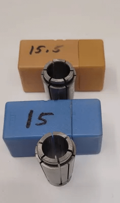NIKKEN SK16 COLLETS - SET OF 15 - VARIOUS METRIC SIZES (10.5MM TO 16MM RANGE) - MACHINE TOOLING