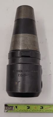 NIKKEN EC45-1 1/8" END MILL HOLDER - CAT 45, 6-1/2IN OAL, 1-1/8IN BORE DIAMETER - MACHINE TOOLING