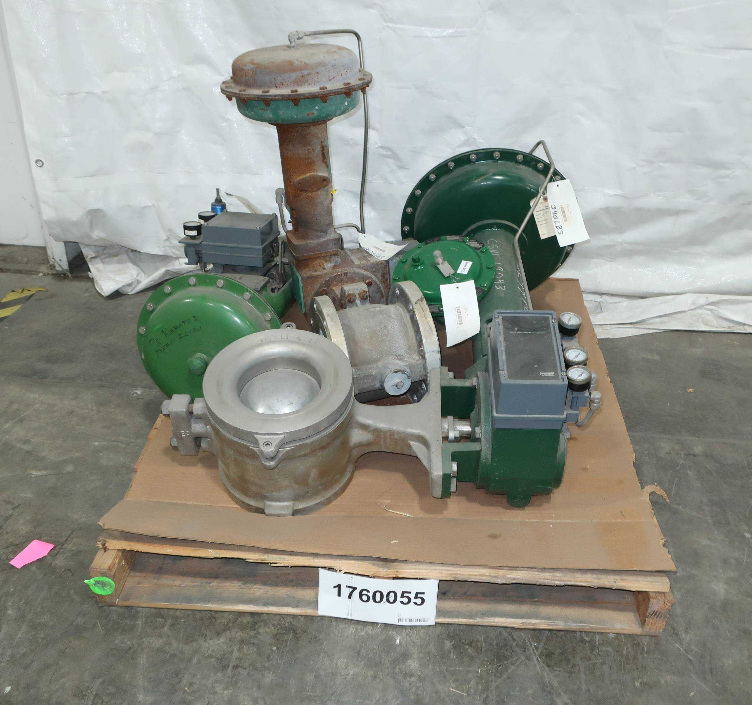 SKU 1760055 - PALLET OF ASSORTED FISHER CONTROL VALVES - CONTROL VALVE