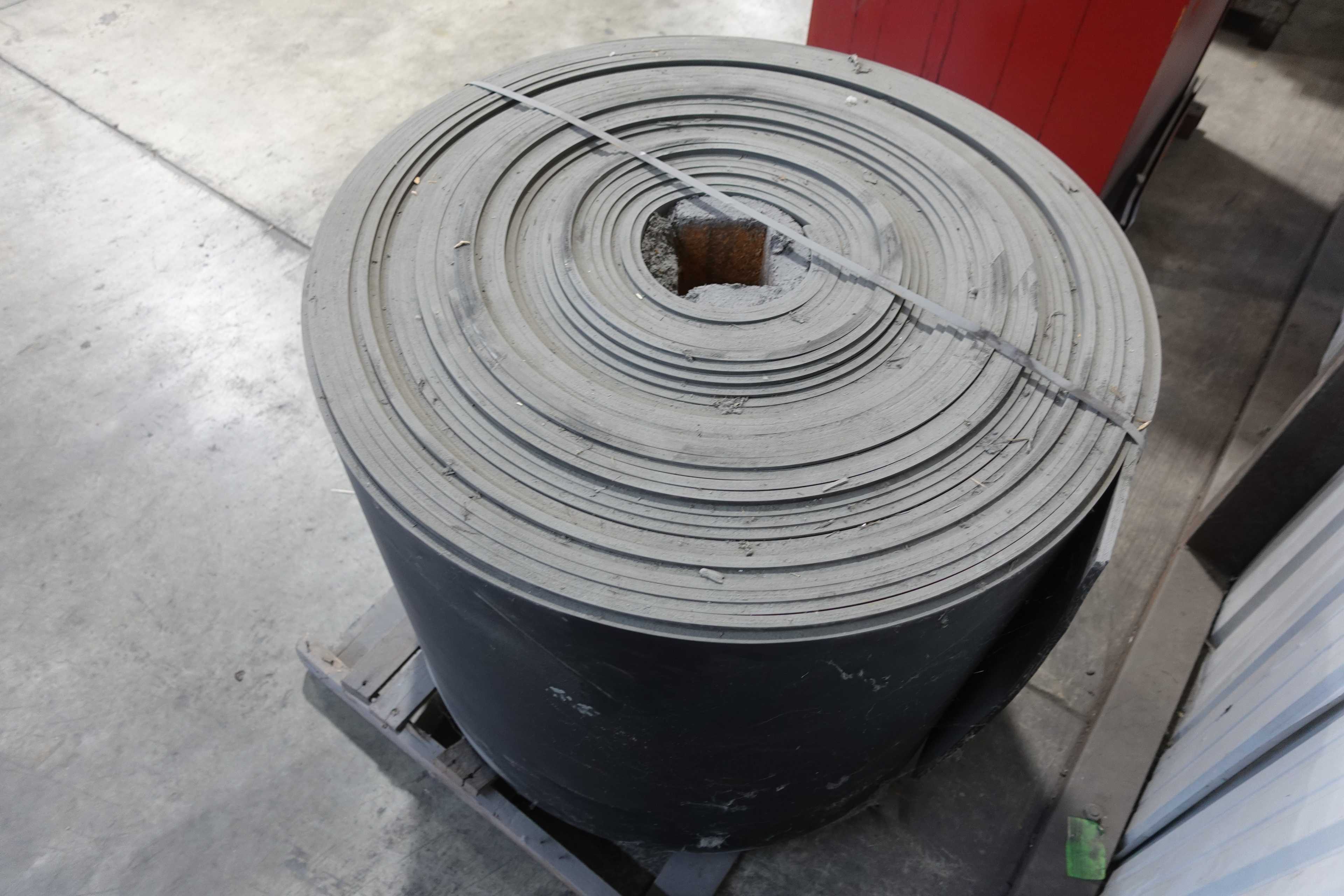 SKU 1749267 - ROLL OF RUBBER CONVEYOR BELT, 30" WIDE, 7/16" THICK, UNKNOWN LENGTH - CONVEYOR PARTS