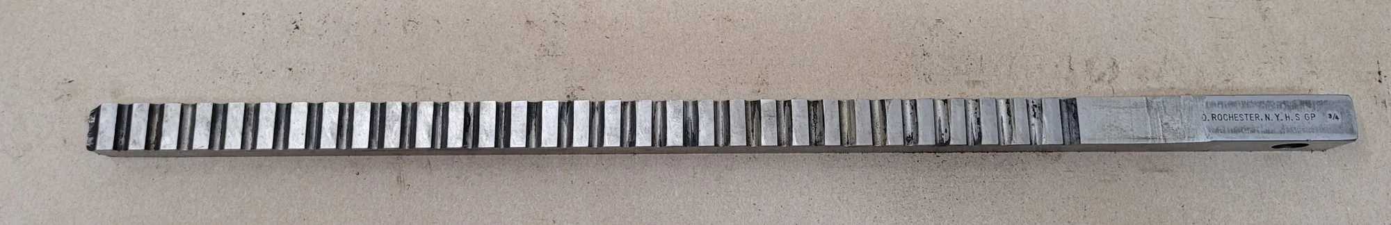 DAVIS 3/4 KEYSEATER BROACH 3/4" WIDTH 20" OAL - MACHINE TOOLING