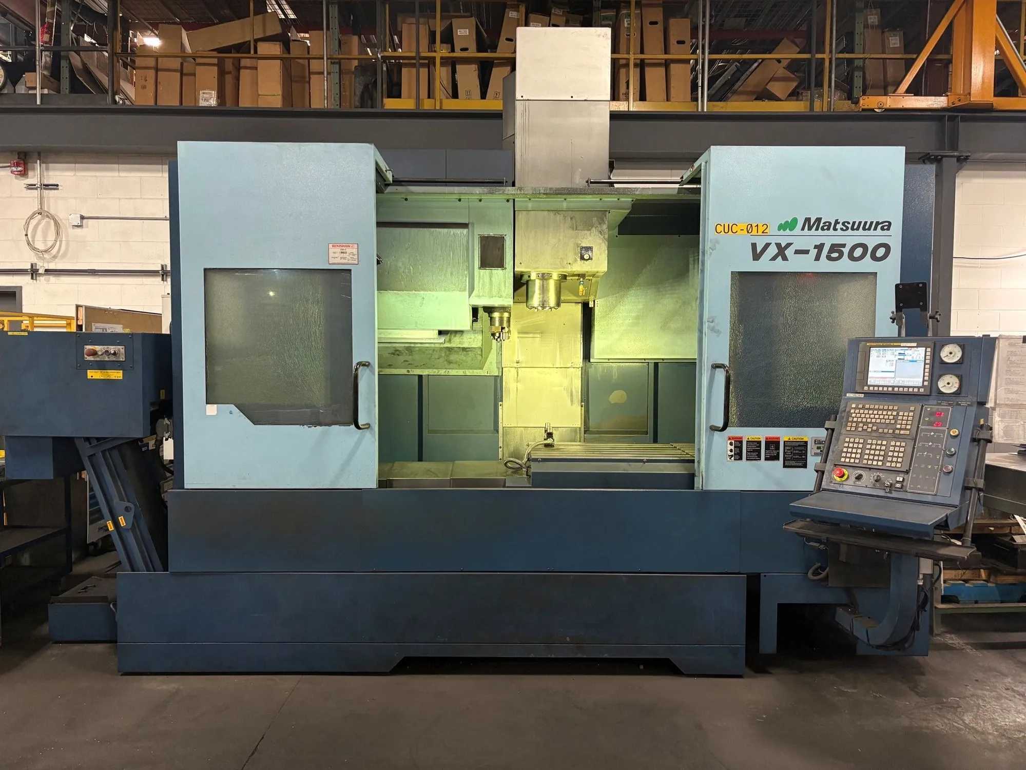 2015 MATSUURA VX-1500 VERTICAL MACHINING CENTER, CAT50, 15K RPM, 30-ATC, 60X27.5X24 - VERTICAL MACHINING CENTERS