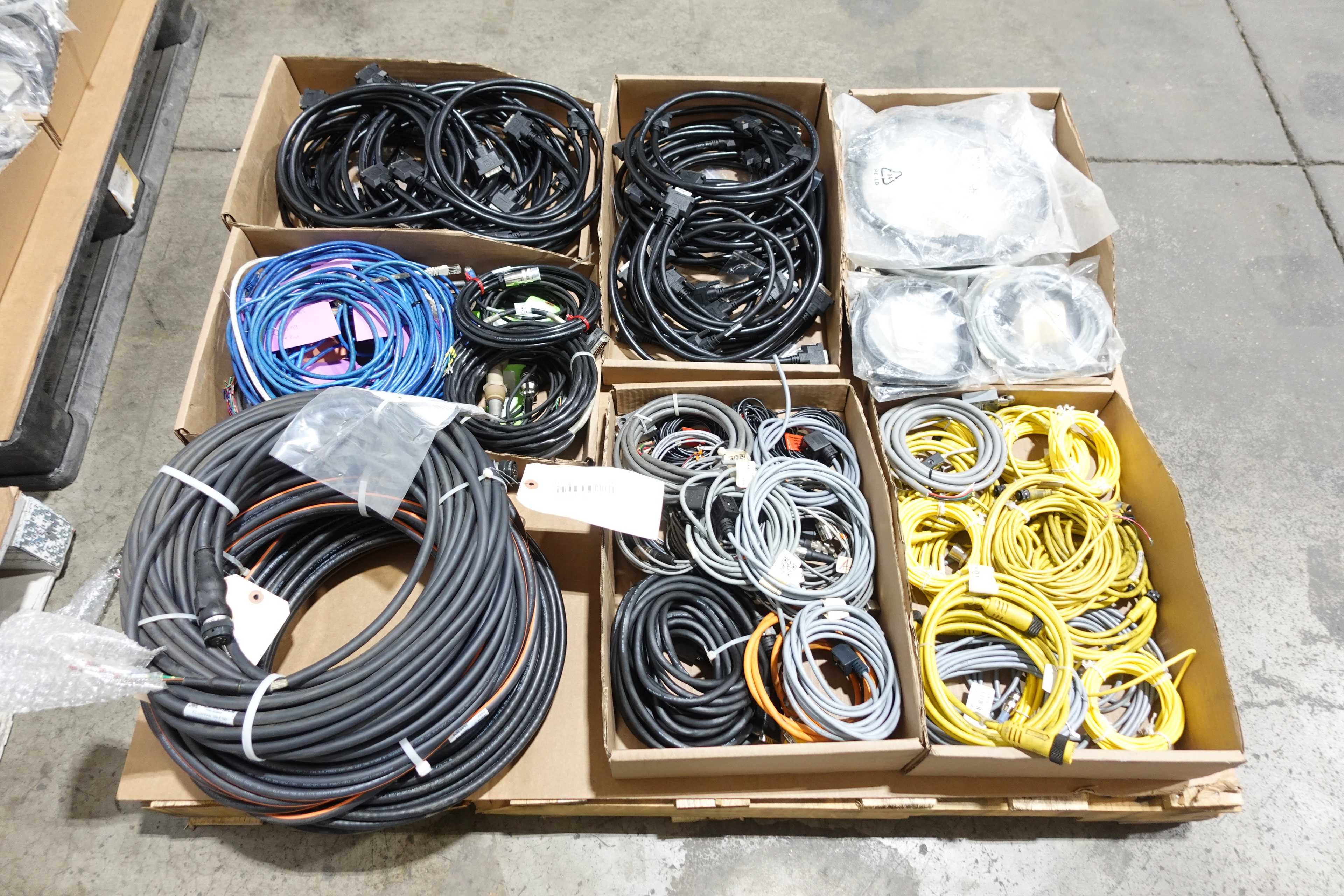 SKU 1079608 - 3 PALLETS OF ASSORTED CORDSET CABLES - CORDSET CABLES