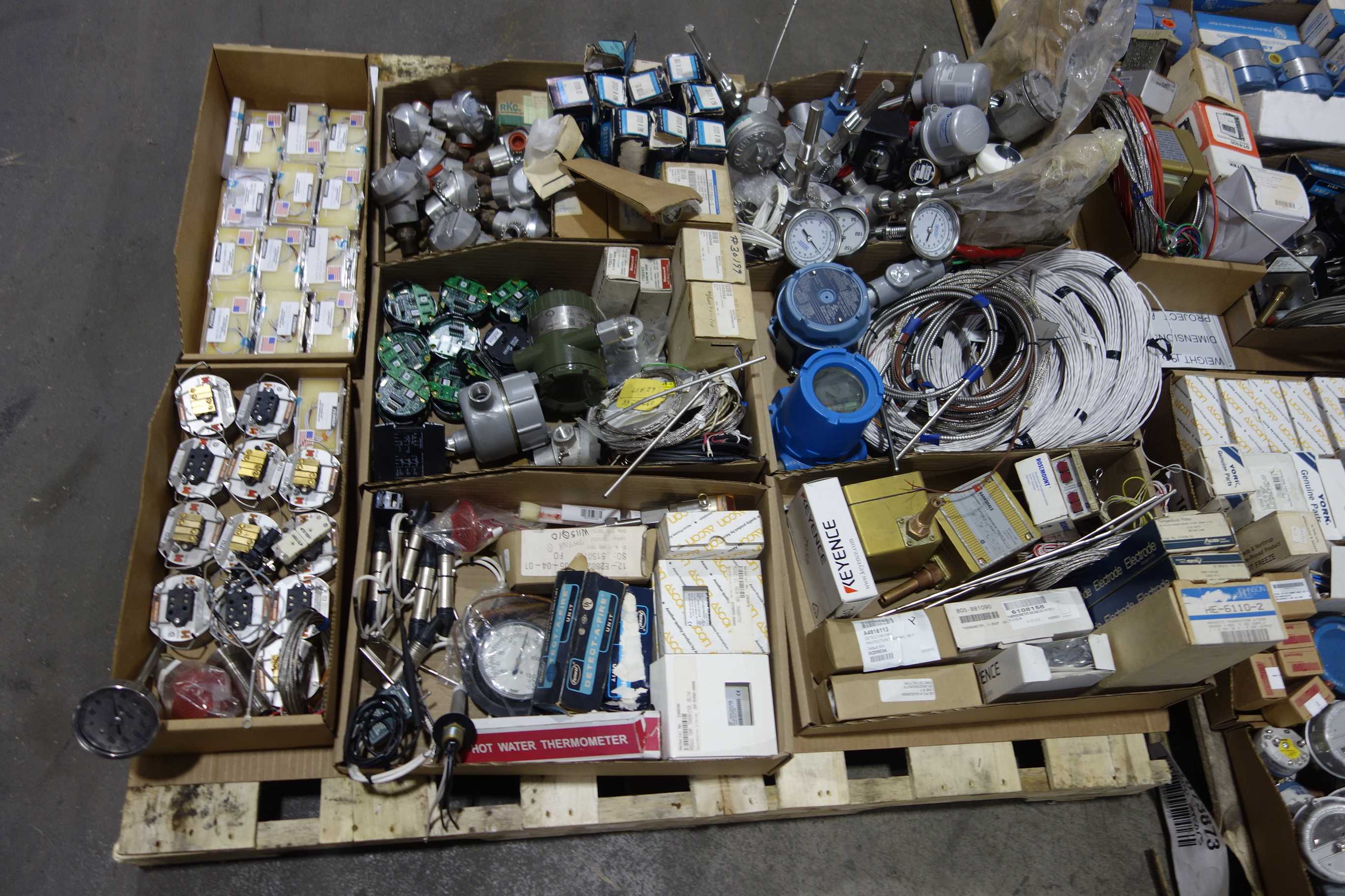3 PALLETS OF ASSORTED TEMPERATURE SENSORS - SENSORS