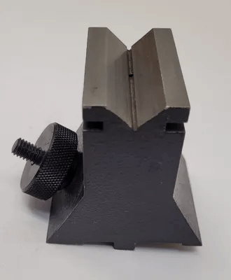 MACHINIST V-BLOCK - H: 2-7/8”, W: 2-1/2”, L: 2” DIMENSIONS - MACHINE TOOLING