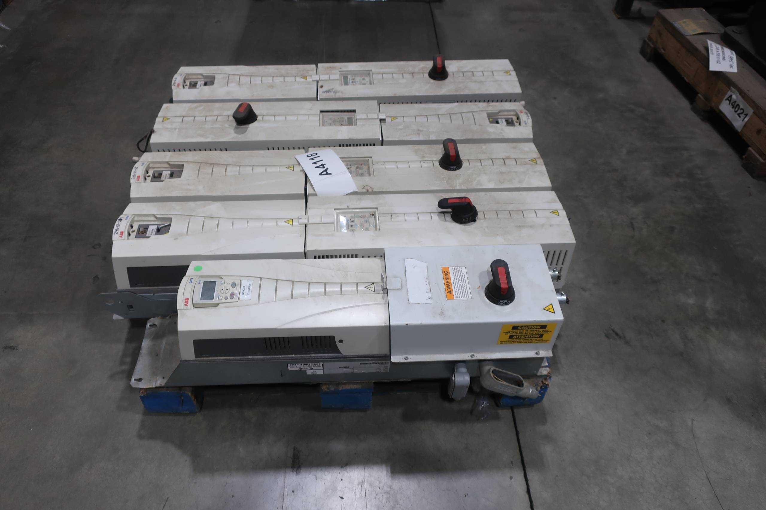 LOT OF 5 ABB DRIVES - MOTOR DRIVES