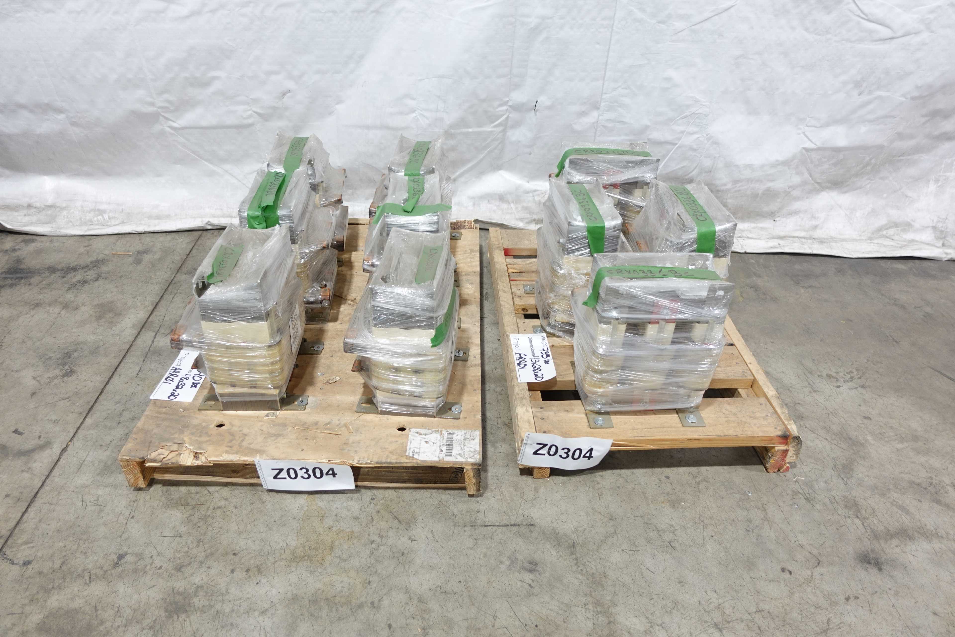 LOT OF 10 HPS CRX0336BC THREE PHASE LINE REACTORS