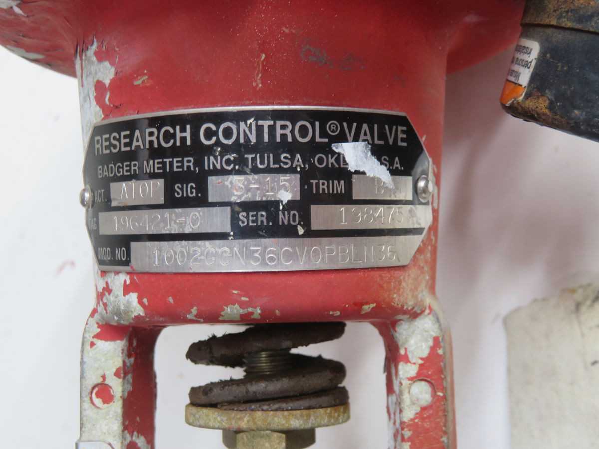 LOT OF 5 BADGER METER 1002GCN36CV0PBLN36 CONTROL VALVES - CONTROL VALVE