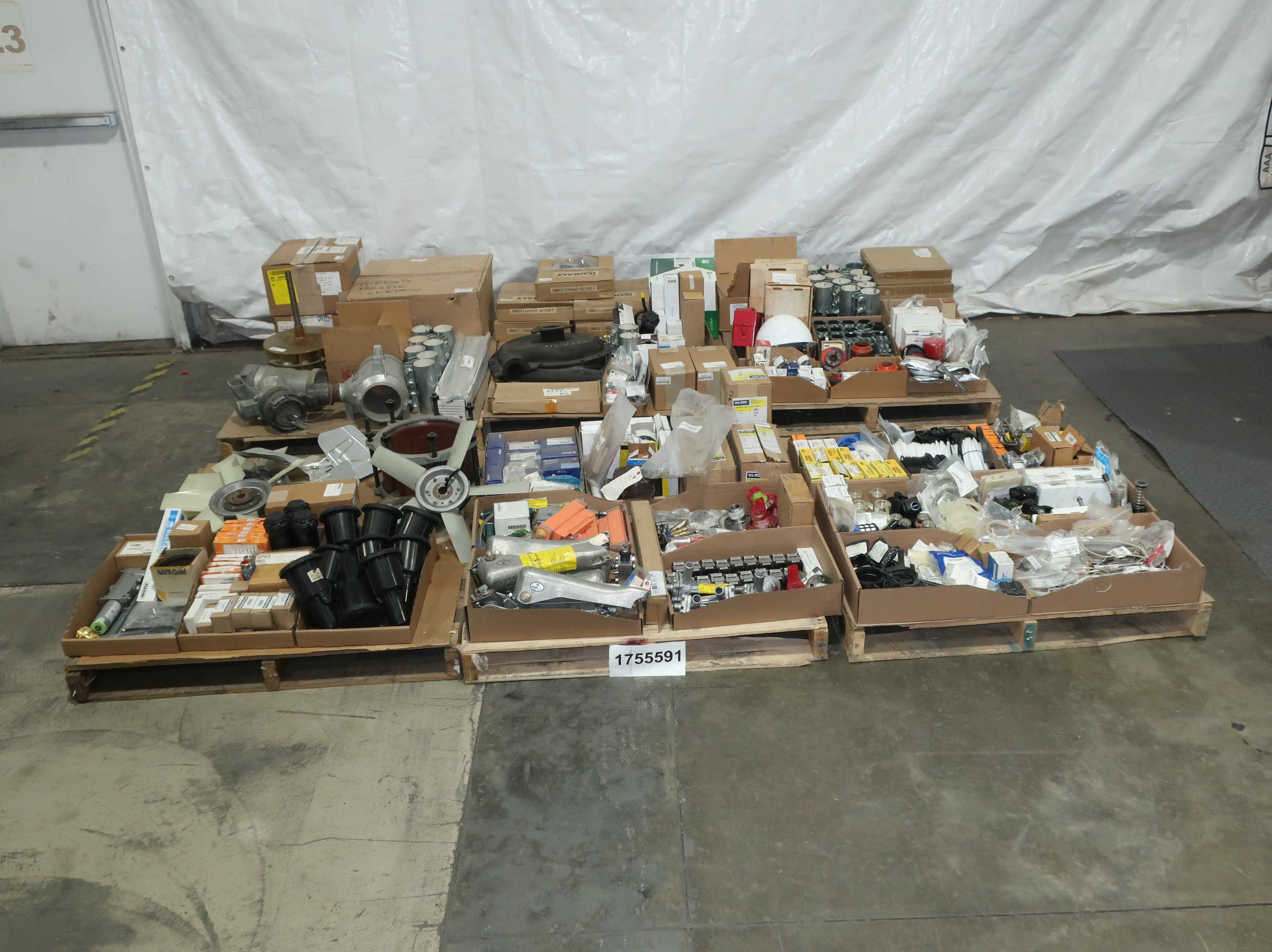 SKU 1755591 - 6 PALLETS OF ASSORTED MIXED MRO - INDUSTRIAL PARTS