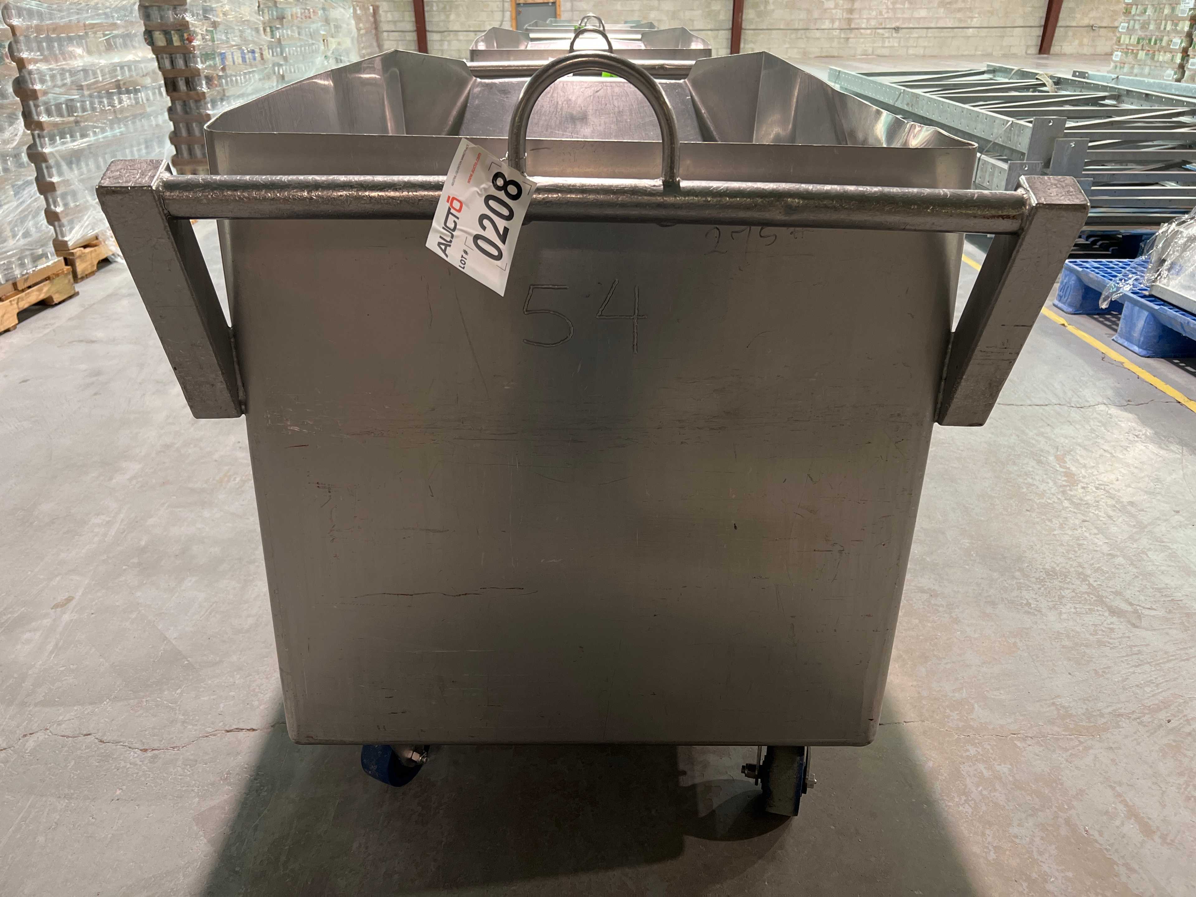 Stainless Steel Dump Cart Hopper - ROLLING CARTS