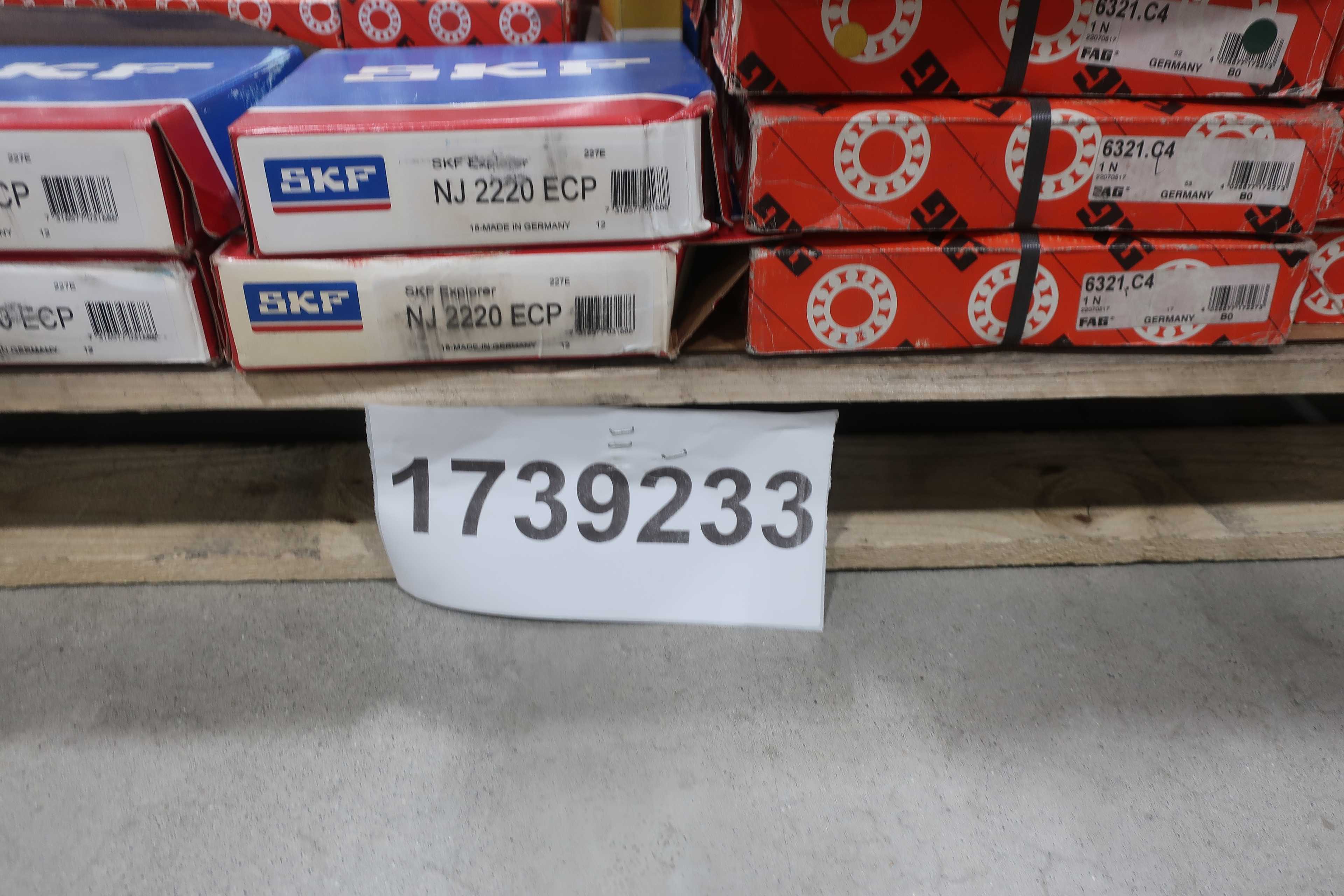 SKU 1739233 - PALLET OF ASSORTED BEARINGS, FAG, SKF, RHP - BEARINGS
