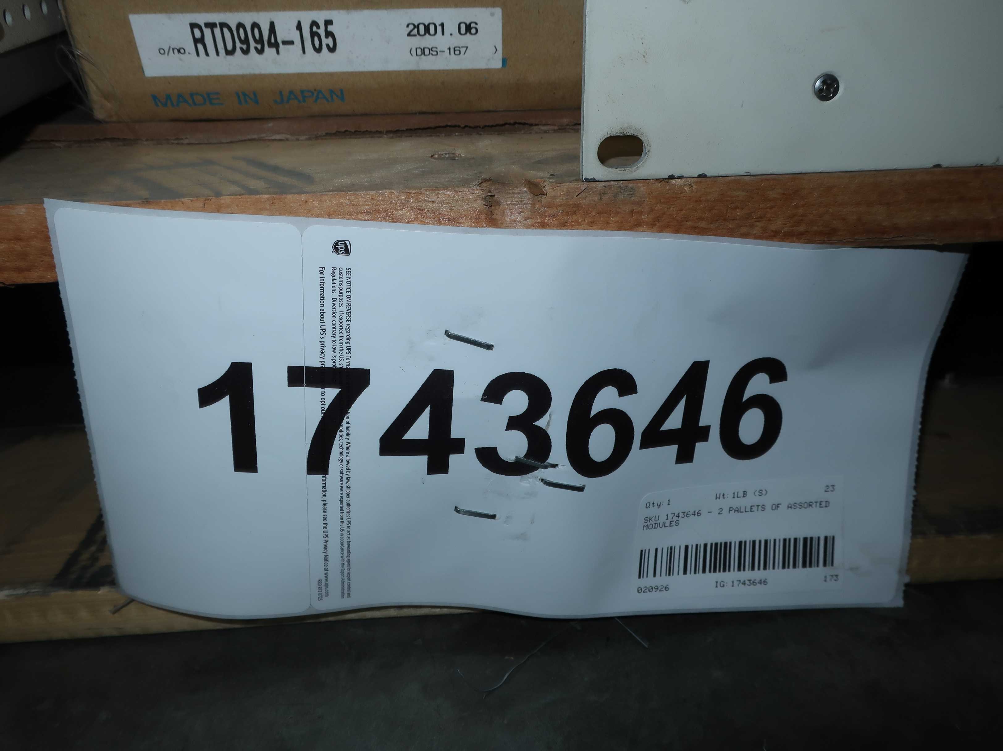 SKU 1743646 - 2 PALLETS OF ASSORTED MODULES - PLC MODULES