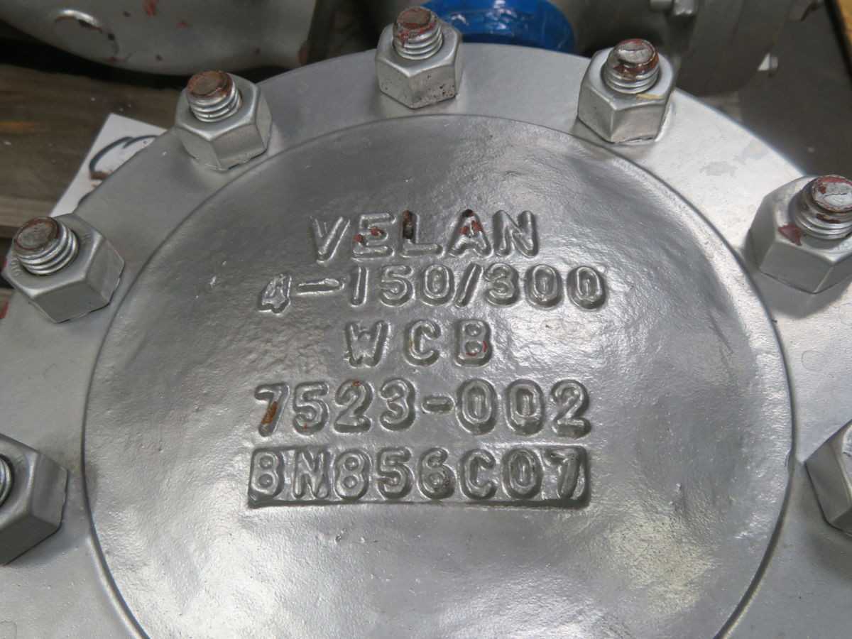 VELAN 7523-002 4-150/300 WCB 7523-002 FLANGED VALVE T263673 - VALVES